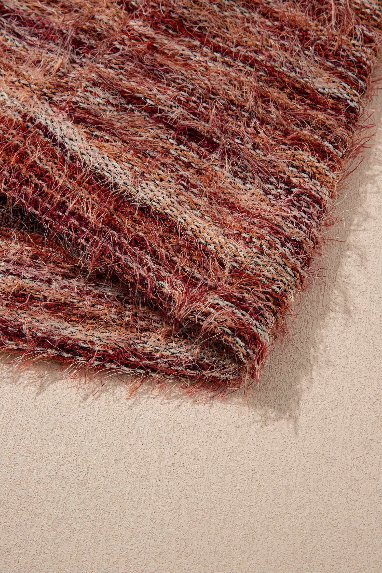Women's Tawny Fuzzy Striped Cardigan, Casual Button Sweater - Detail View 13