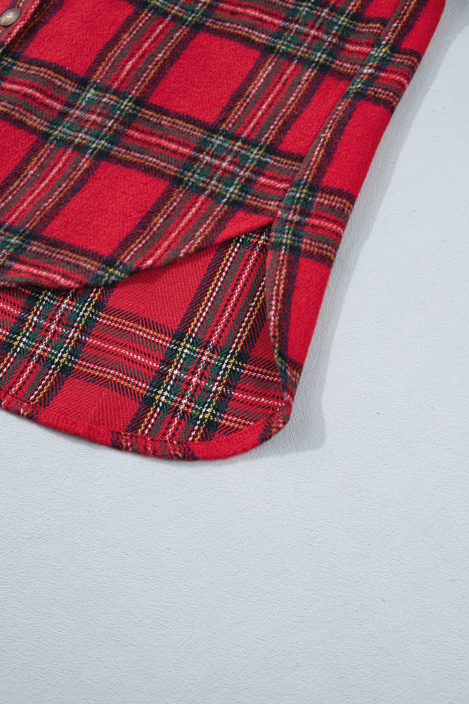 Women's Holiday Plaid Shacket, Versatile Daily Button Top - Detail View 9