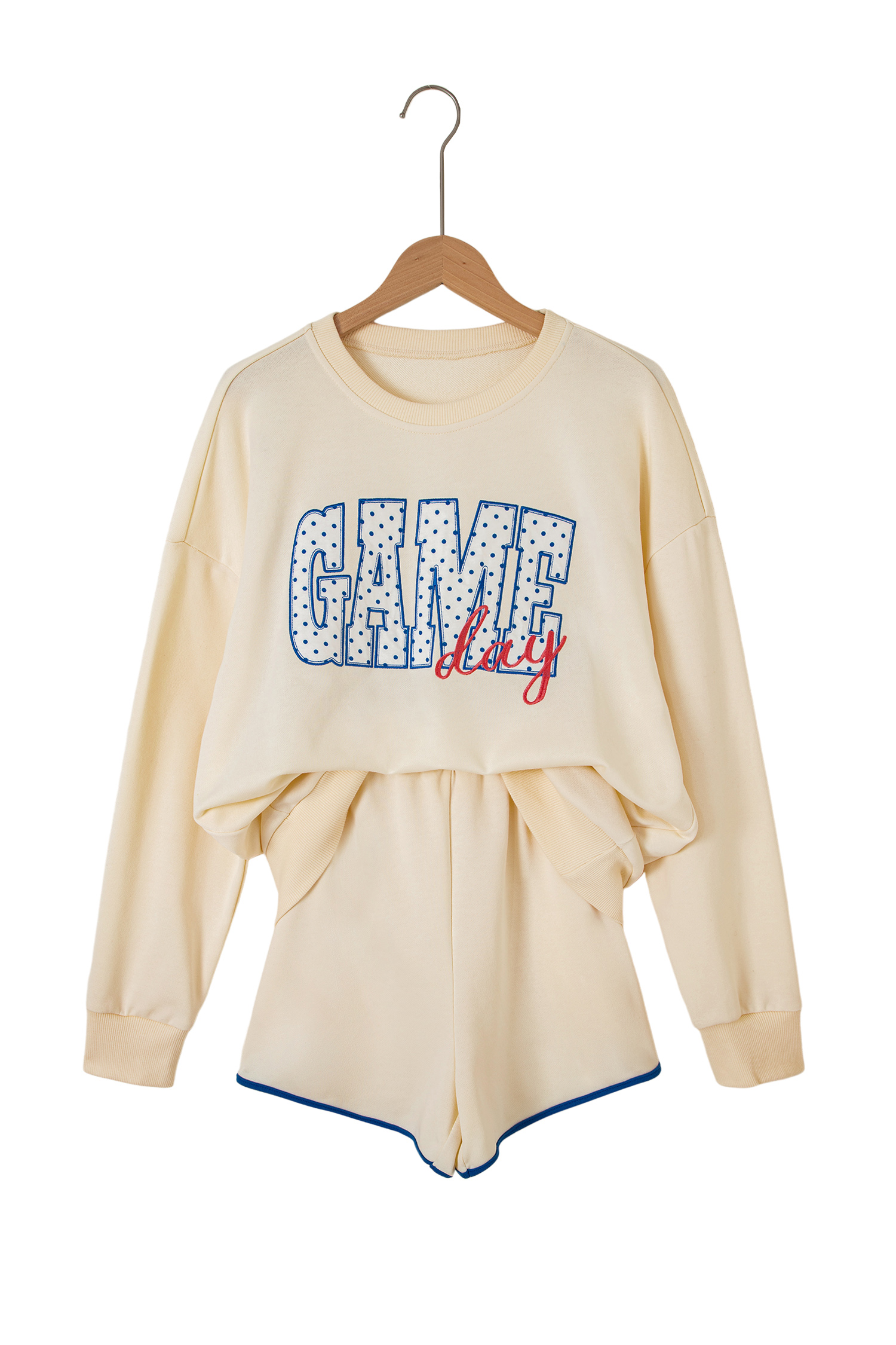 Sporty Game Day Matching Set, Comfortable Athleisure Outfit - Detail View 3