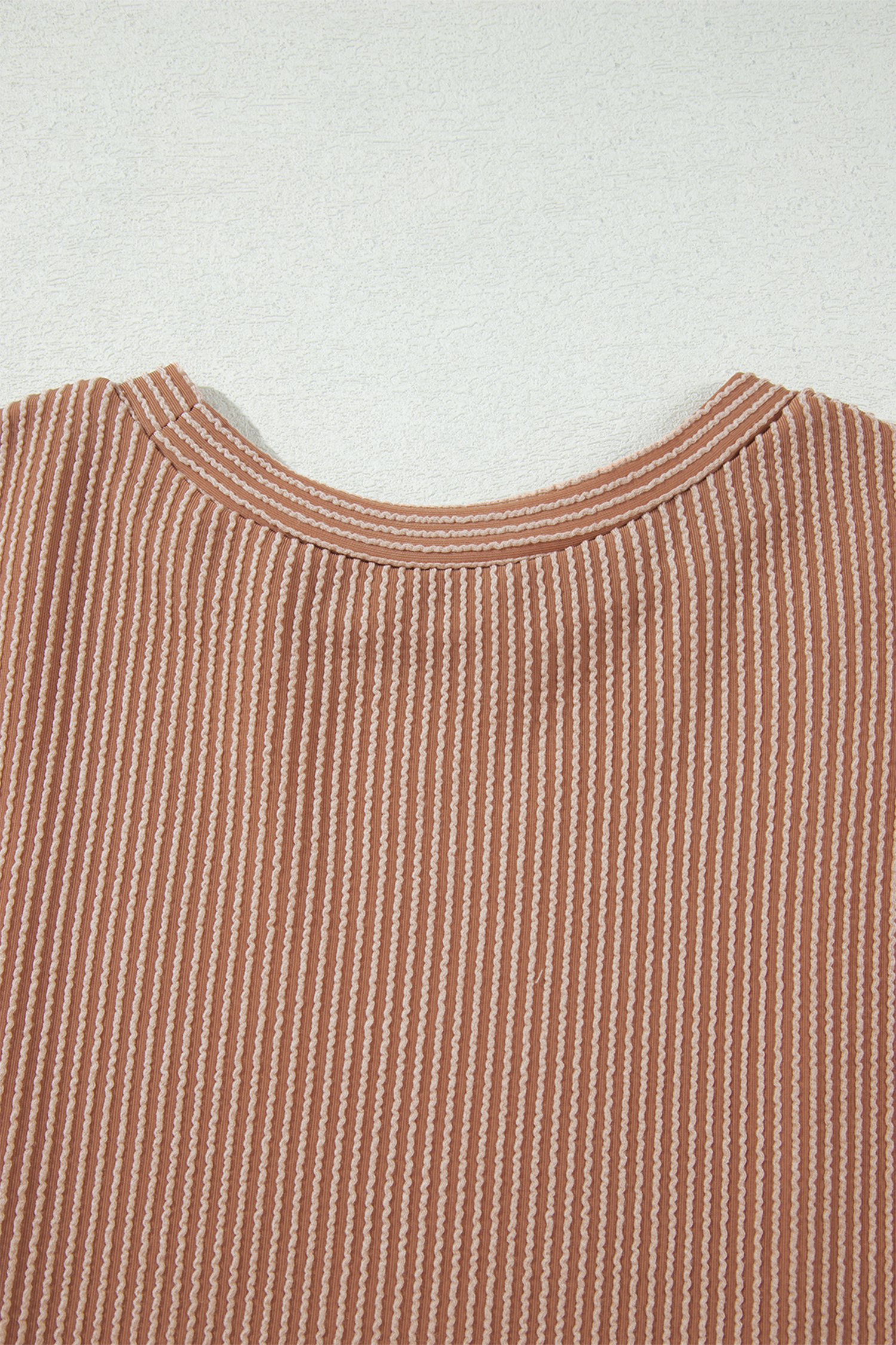 Leopard Print Long Sleeve Top, Chic Colorblock Ribbed Sweater - Detail View 11