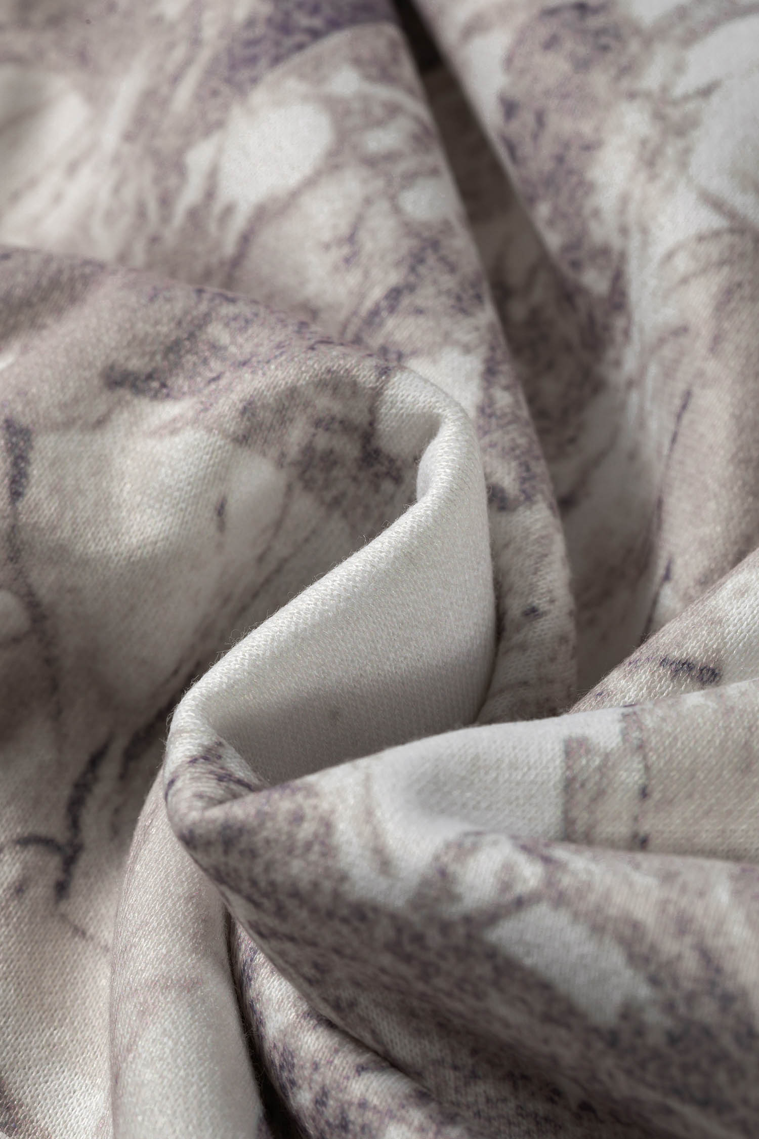 Women's Hooded Jogger Set, Trendy Abstract Pattern Loungewear - Detail View 11