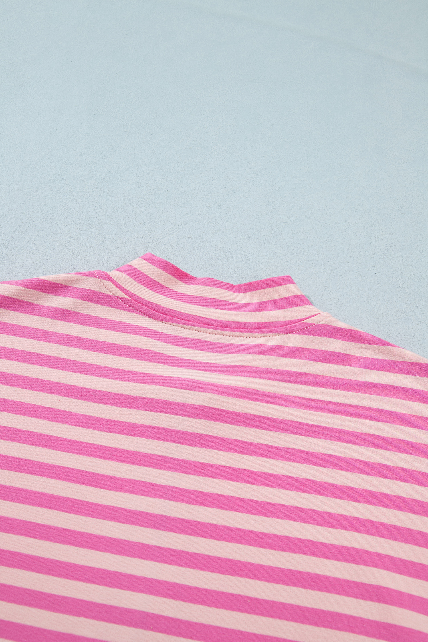 Casual Women's Zip Up Hoodie, Soft Striped Fall Outerwear - Detail View 9