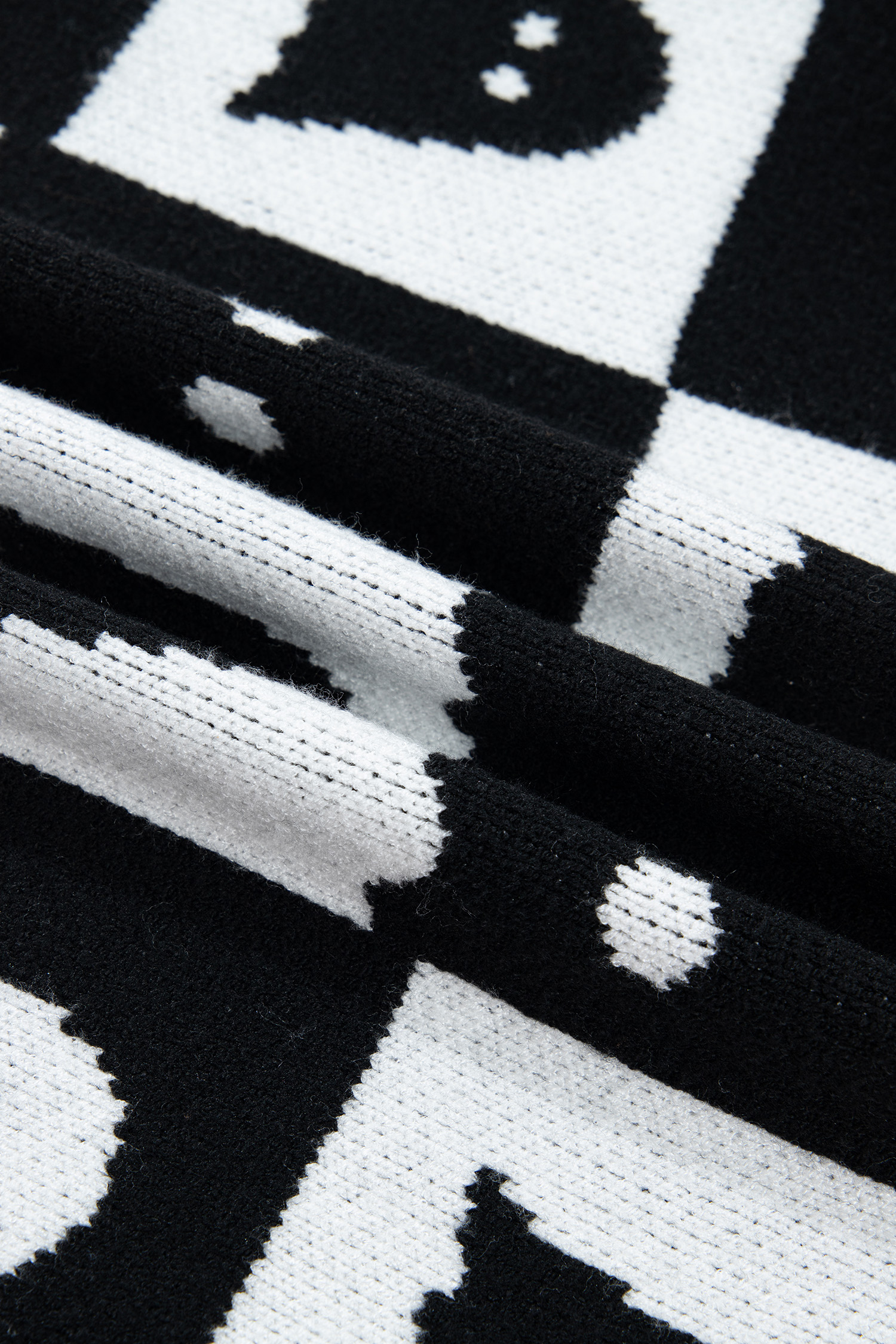Graphic Ghost Knit Cardigan, Autumn Seasonal Open Front Top - Detail View 11