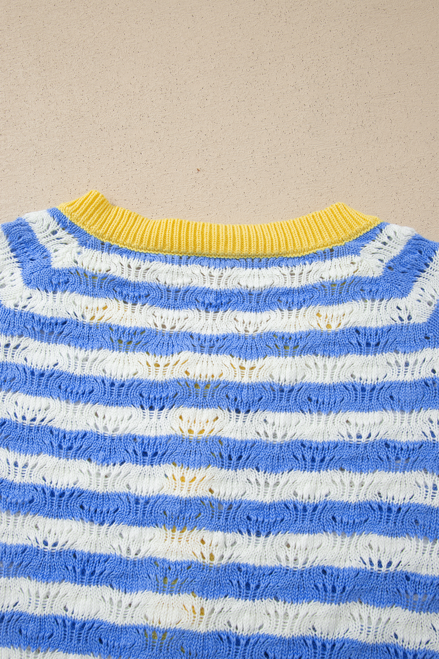 Women's Striped Knit Cardigan, Casual Button Front Sweater - Detail View 13