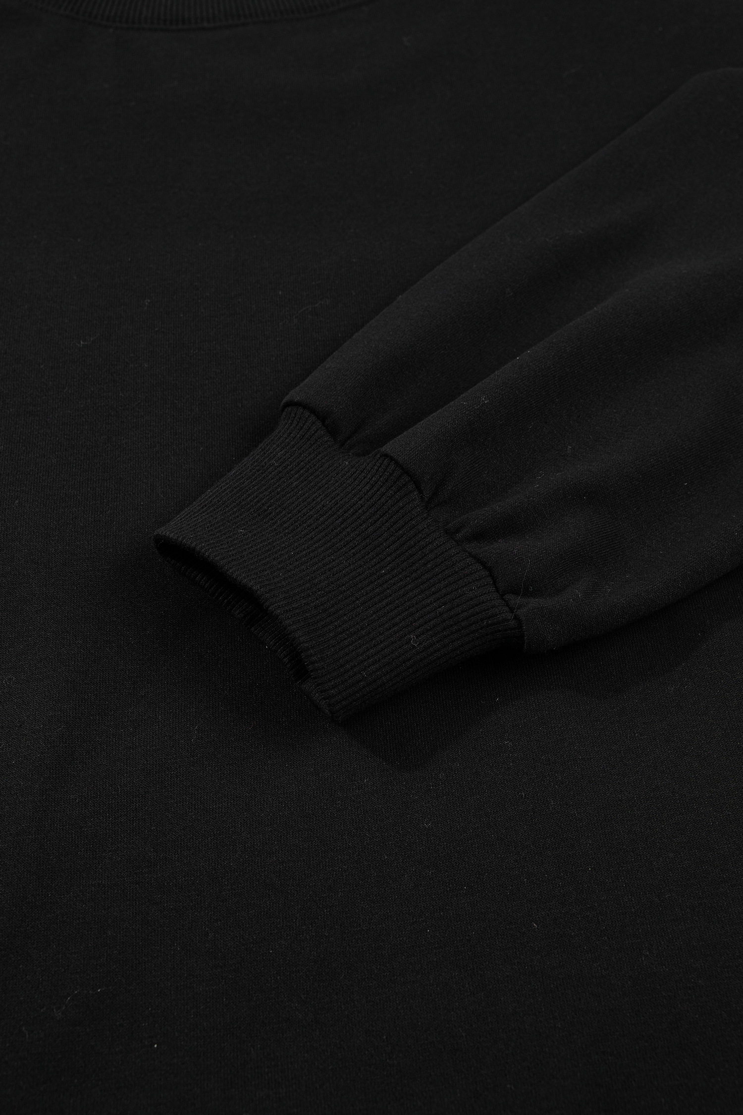 Women's Spooky Season Sweatshirt, Embroidered Black Pullover - Detail View 10