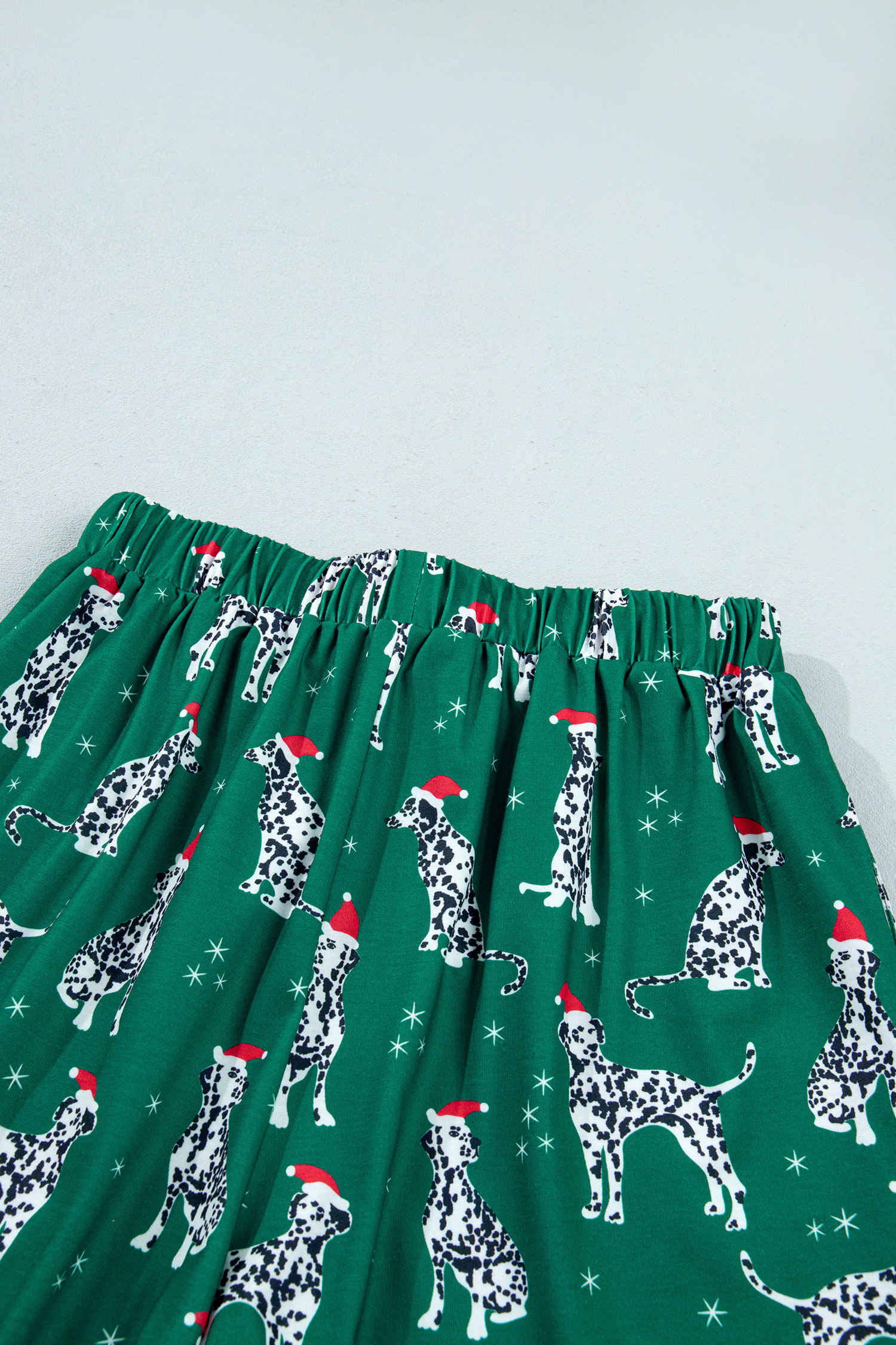 Women's Christmas Dog Pajama Set, Long Sleeve Lounge PJ - Detail View 10