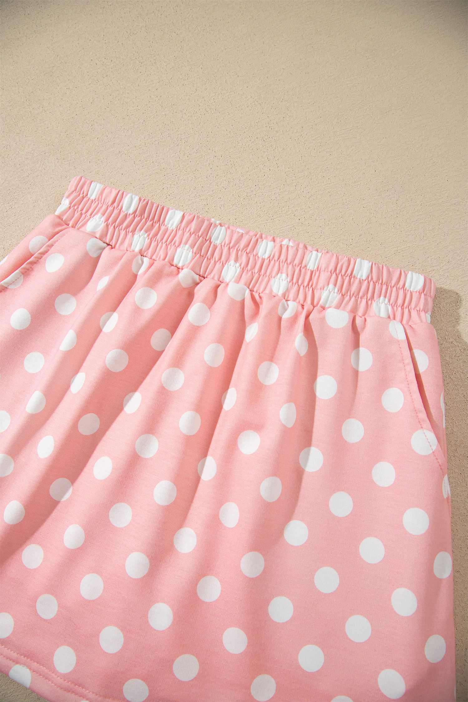 Polka Dot Long Sleeve Skort Set, Women's Hooded Two Piece - Detail View 8