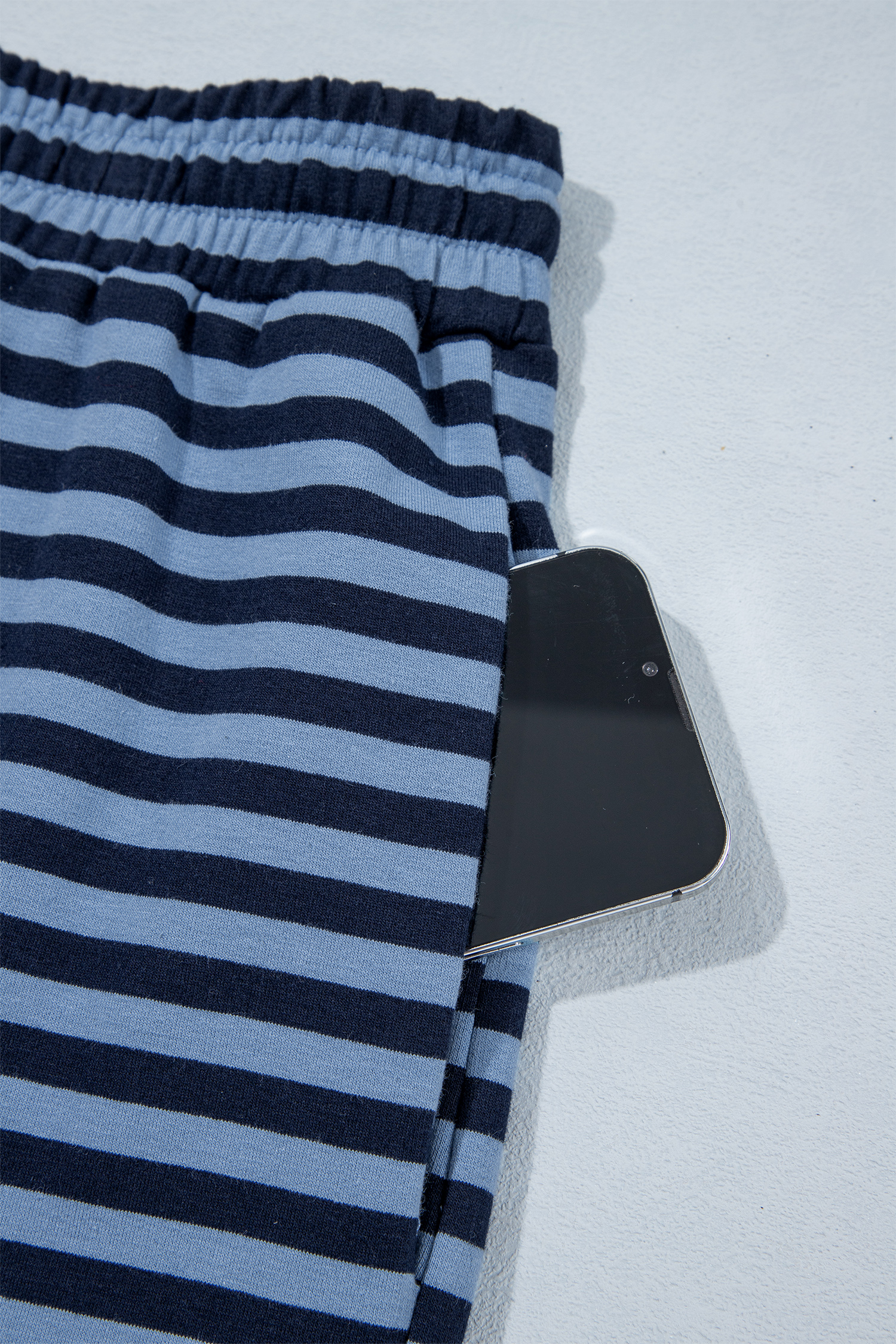 Women's Striped Lounge Set, Casual Long Sleeve Pajamas - Detail View 16