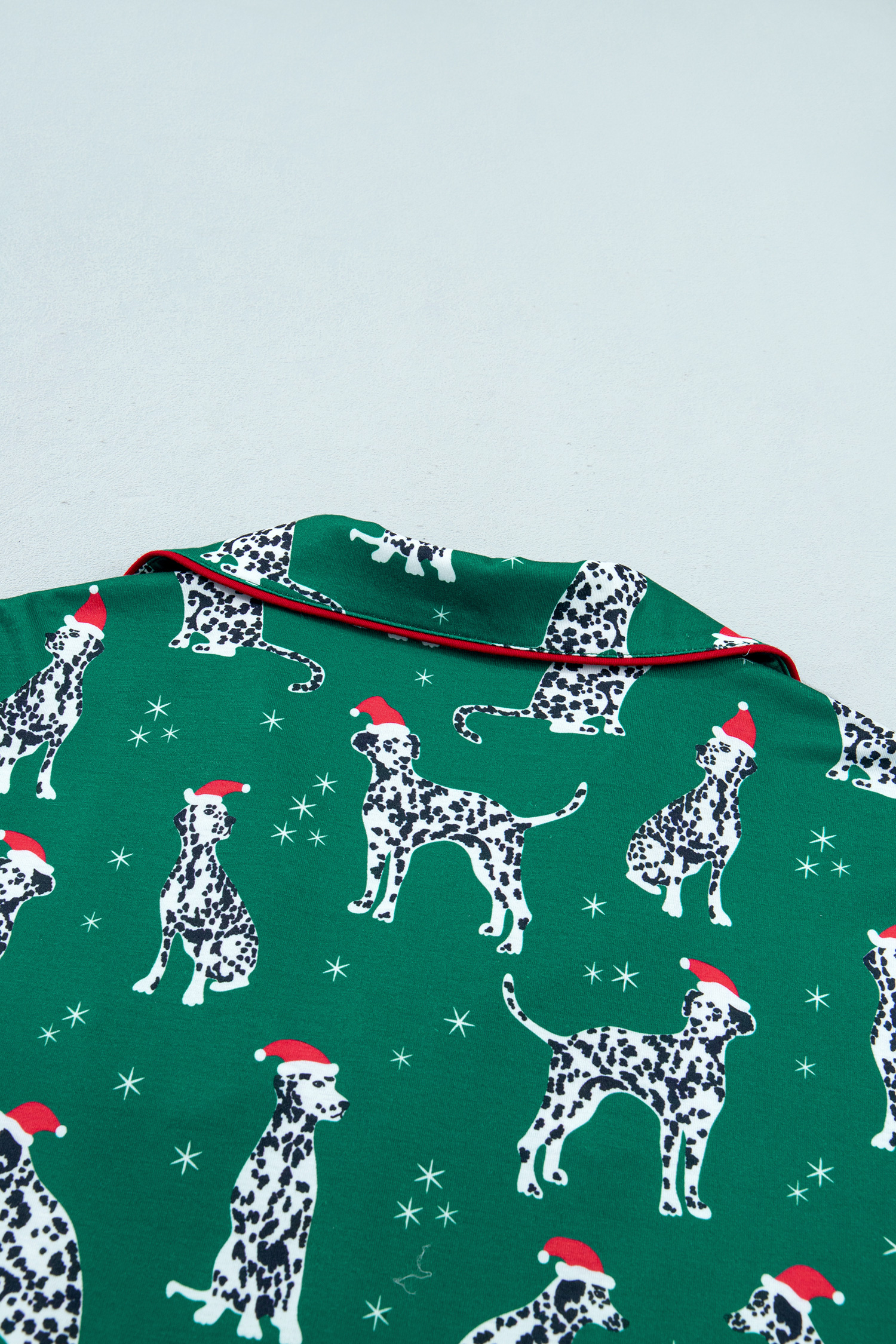 Women's Christmas Dog Pajama Set, Long Sleeve Lounge PJ - Detail View 16