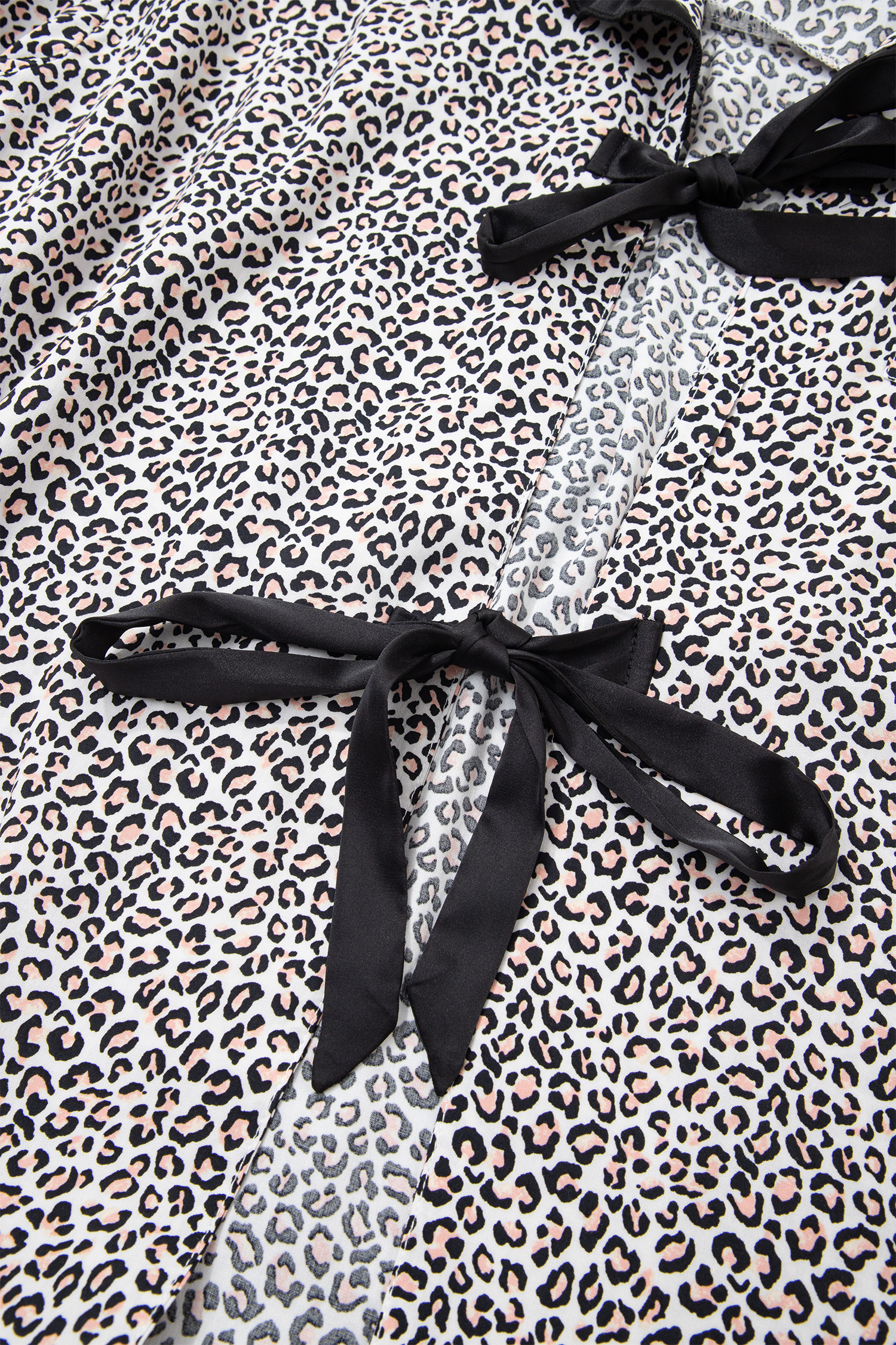 Leopard Print Two Piece Set, Casual Long Sleeve Home Wear - Detail View 8