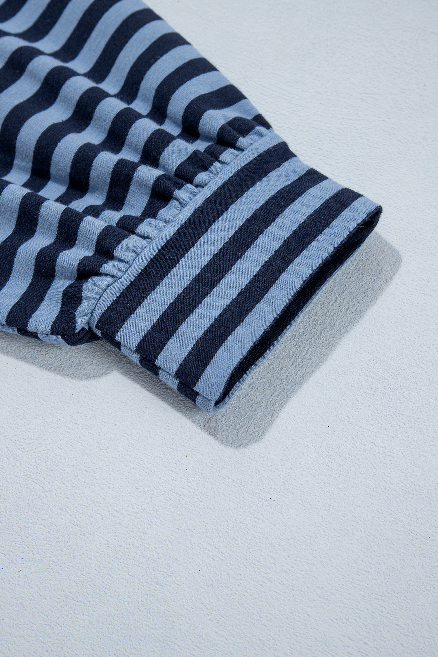 Striped Two Piece Set, Women's Long Sleeve Lounge Pants - Detail View 11