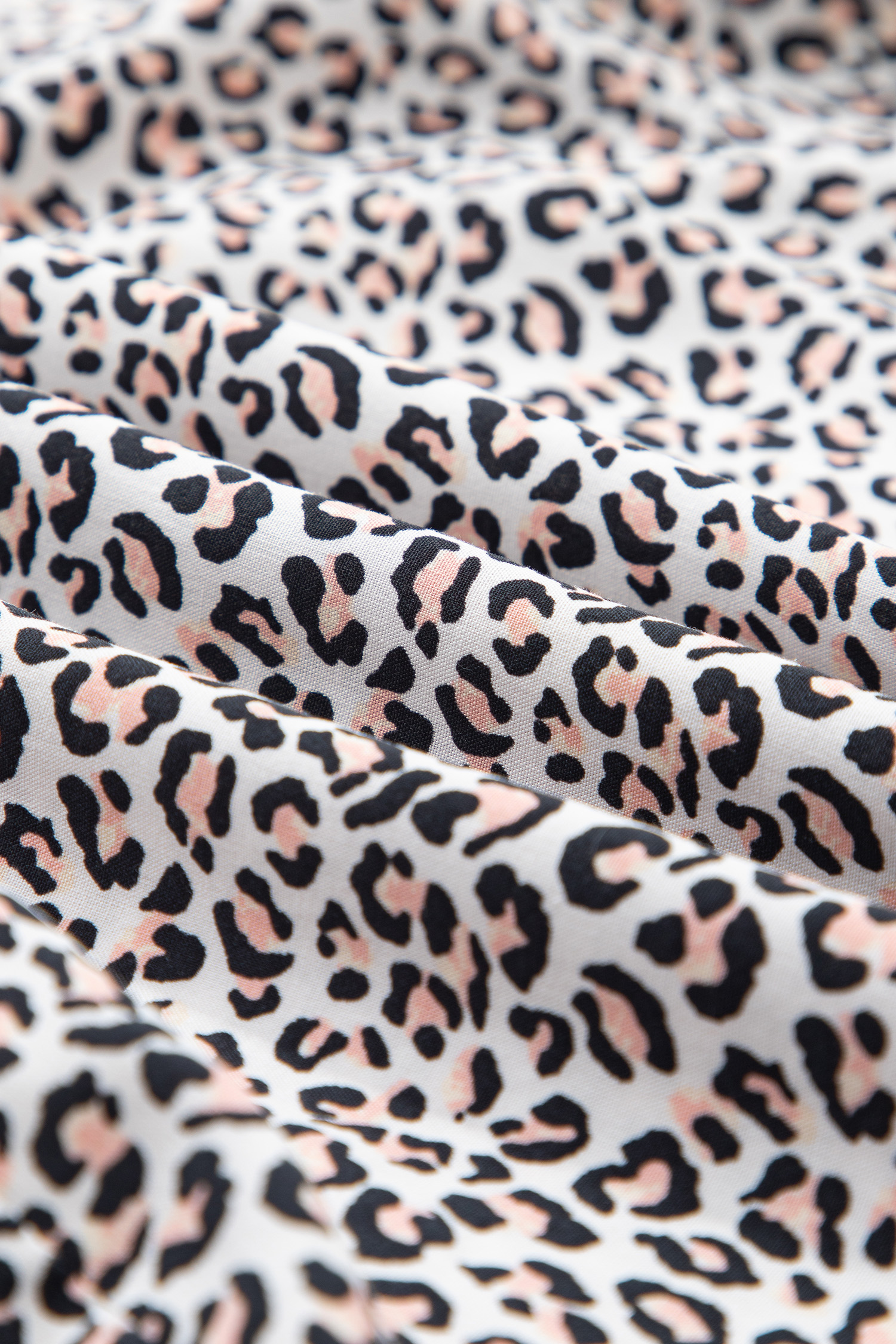 Leopard Print Two Piece Set, Casual Long Sleeve Home Wear - Detail View 11