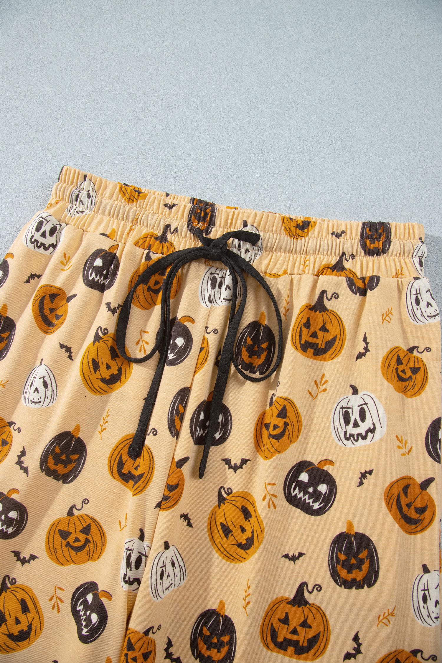 Women's Pumpkin Lounge Set, Halloween Long Sleeve Pajamas - Detail View 10