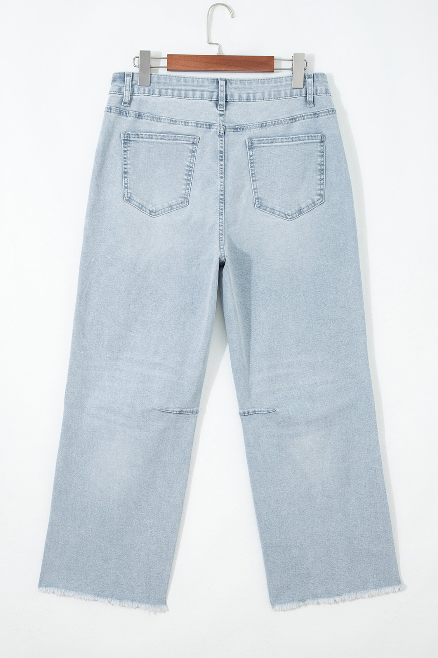 Women's Sequin Rugby Bow Jeans, Game Day Raw Hem Denim - Detail View 7