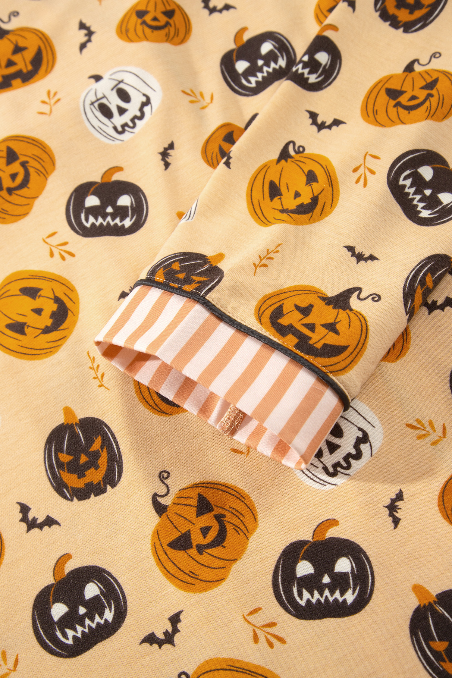 Soft Halloween Two Piece Set, Long Sleeve Fall Pajama Outfit - Detail View 12