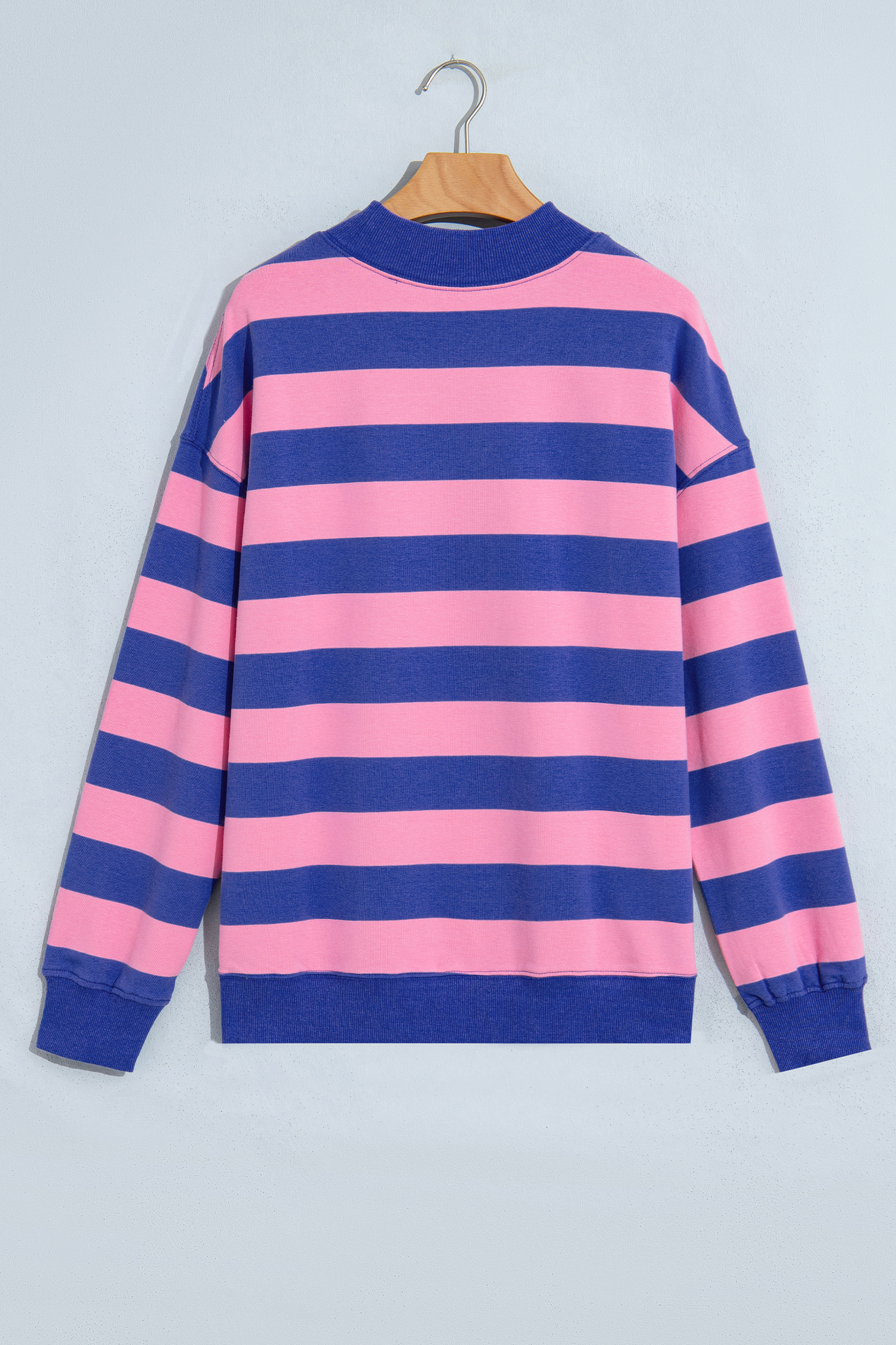 Women's Cotton Blend Sweatshirt, Cozy Long Sleeve Top - Detail View 3
