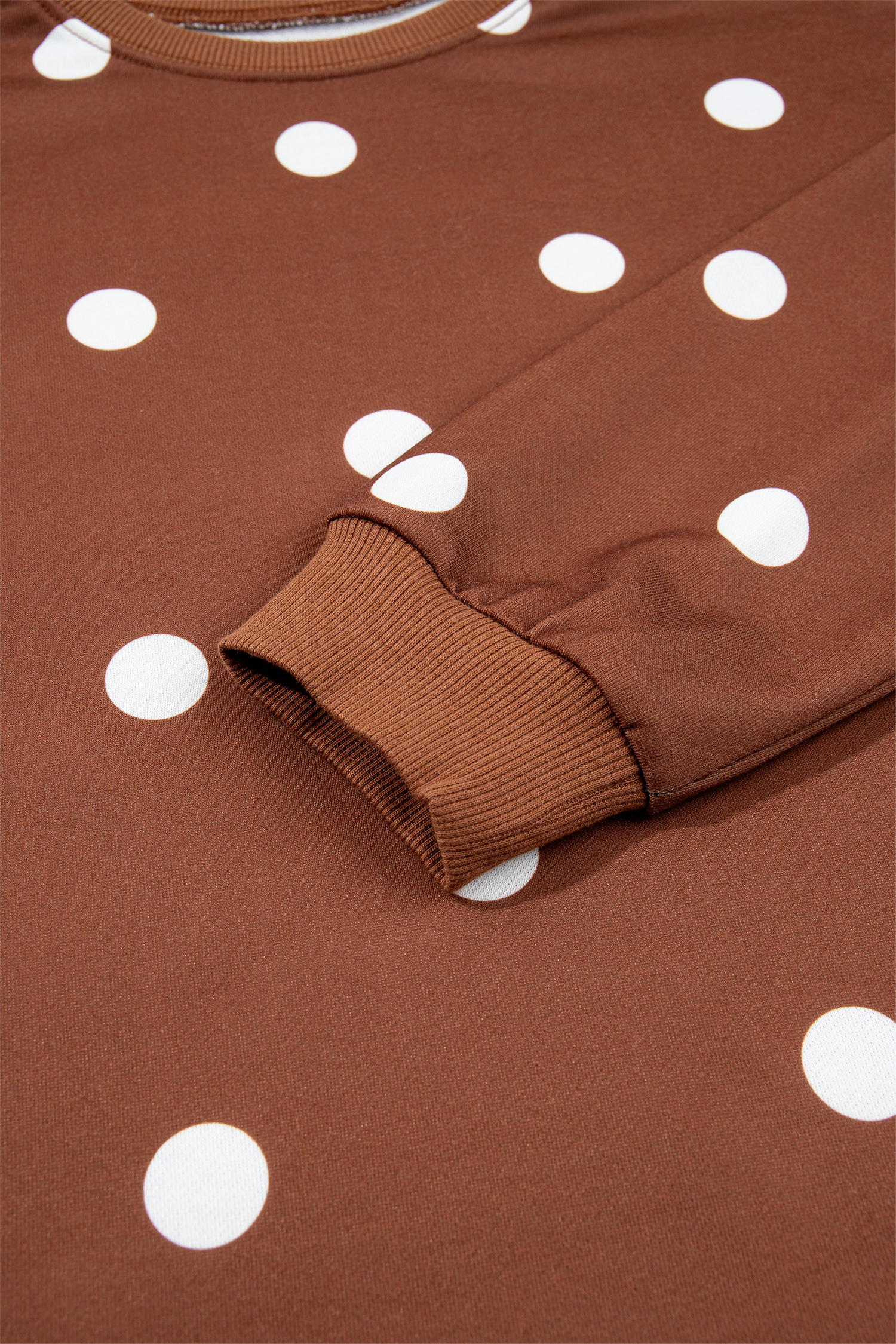 Women's Polka Dot Skort Set, Trendy Raw Hem Outfit - Detail View 8