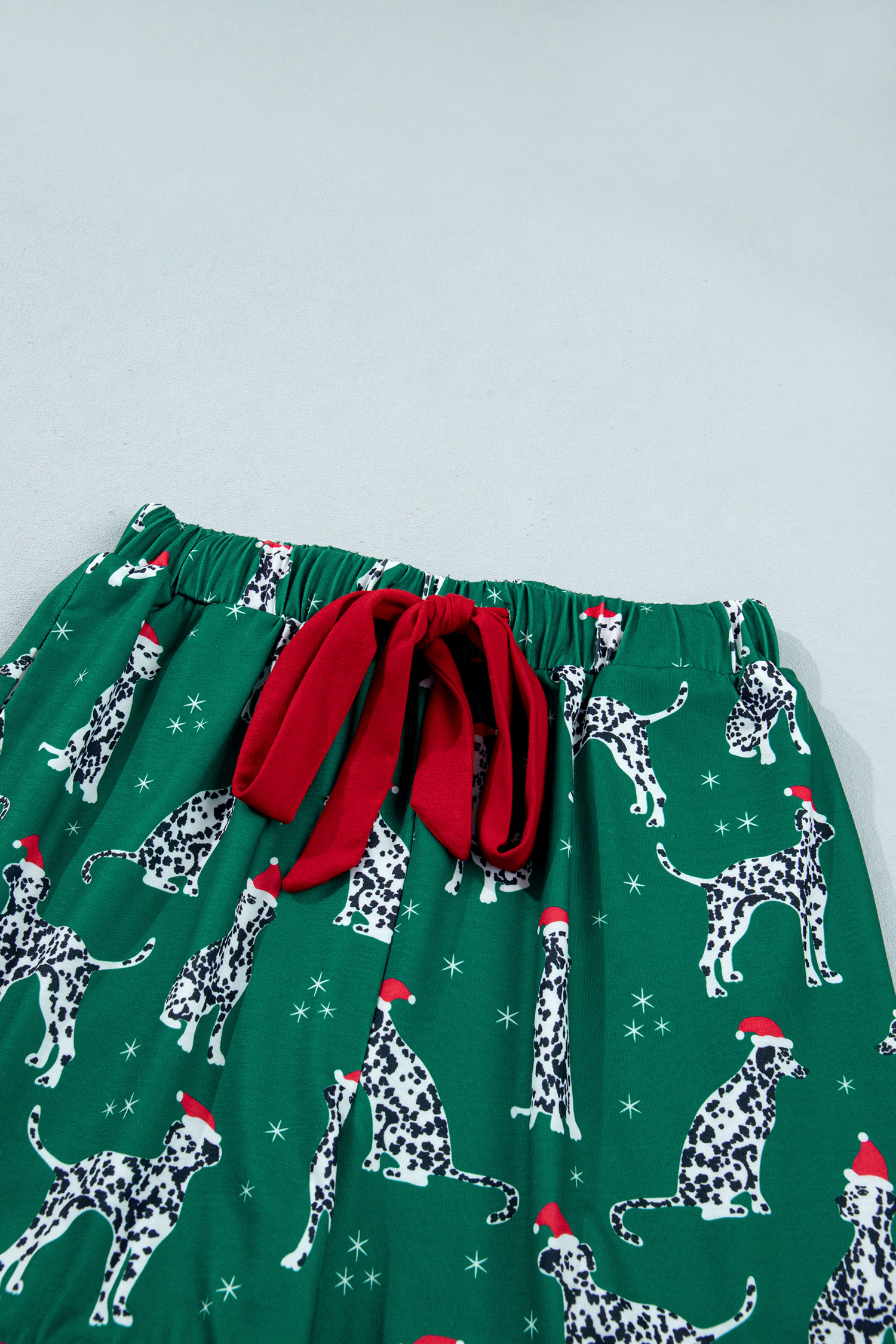Holiday Dog Print PJ Set, Women's Long Sleeve Loungewear - Detail View 14