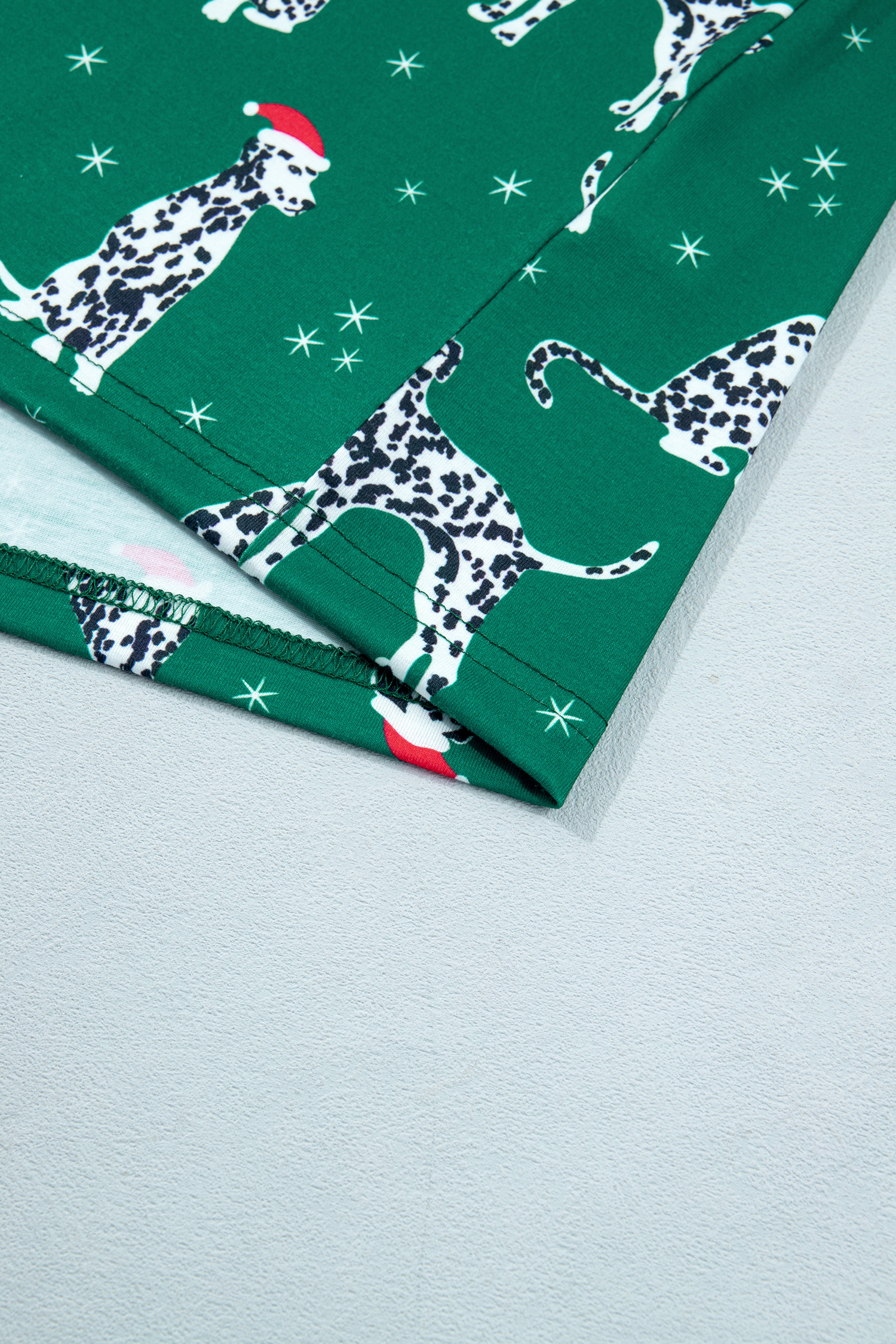 Holiday Dog Print PJ Set, Women's Long Sleeve Loungewear - Detail View 17