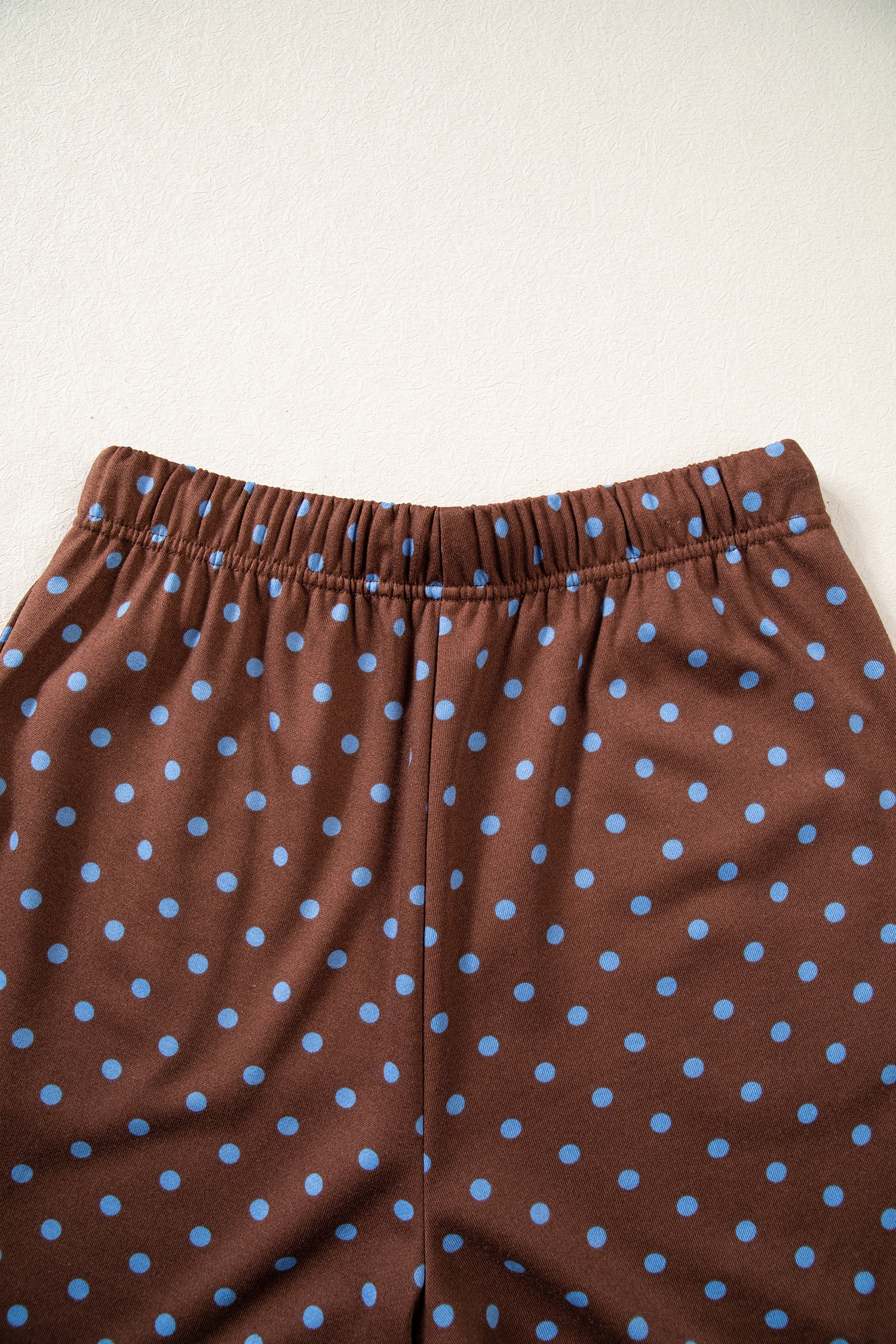 Women's Polka Dot Pant Set, Casual Wide Leg Loungewear - Detail View 13