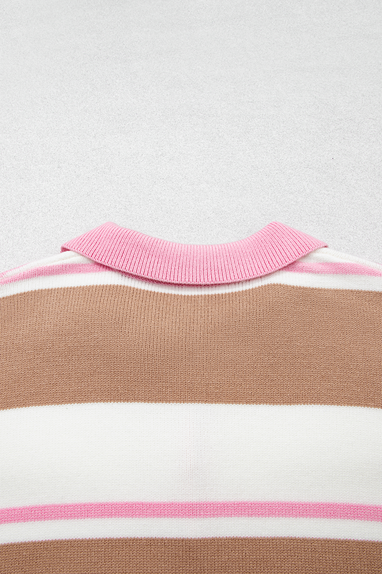 Soft Colorblock Striped Sweater, Long Sleeve Autumn Knit - Detail View 8