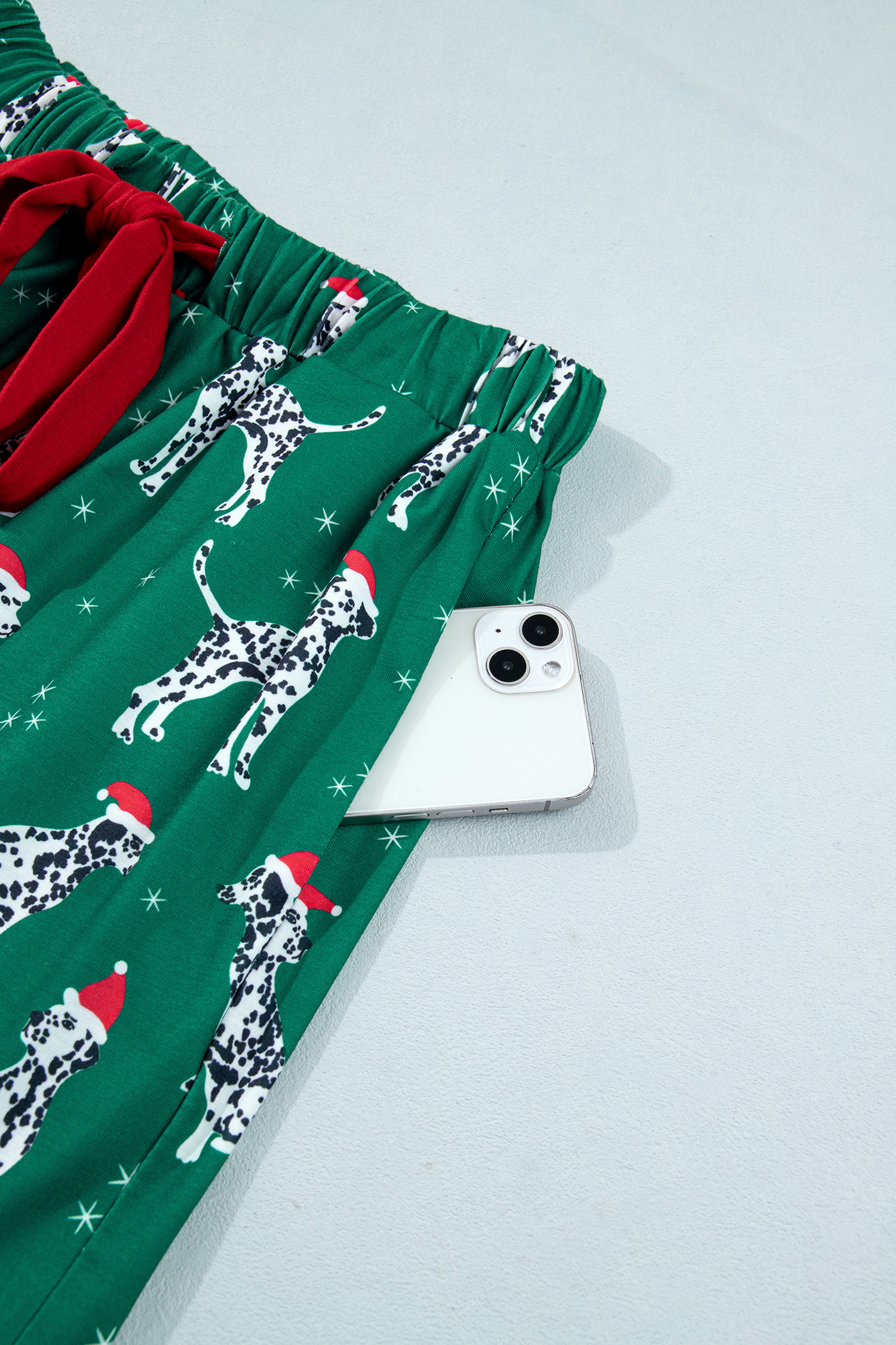 Cozy Christmas Dog Pajamas, Women's Long Sleeve PJ Set - Detail View 12