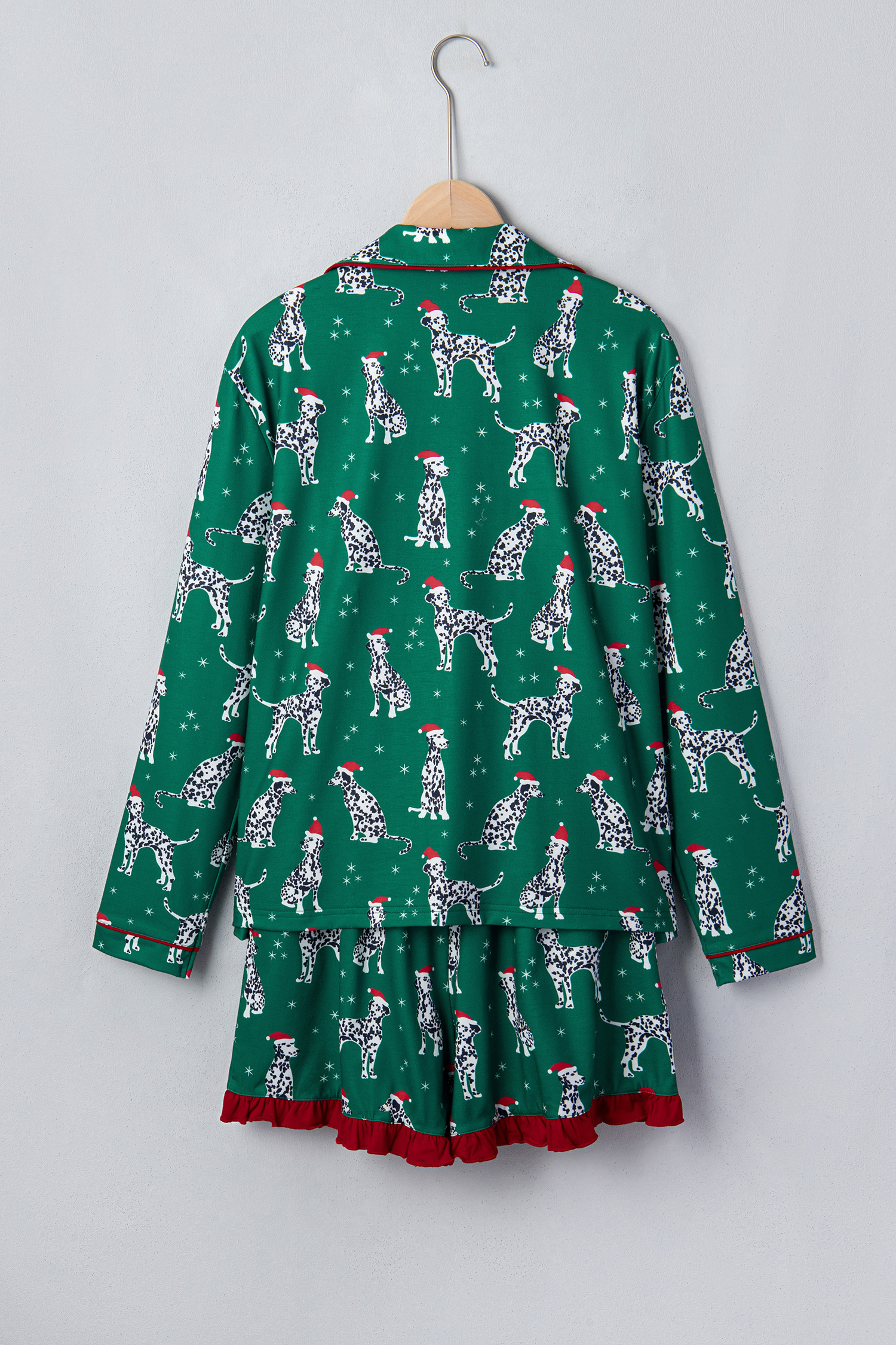 Cozy Christmas Dog Pajamas, Women's Long Sleeve PJ Set - Detail View 9