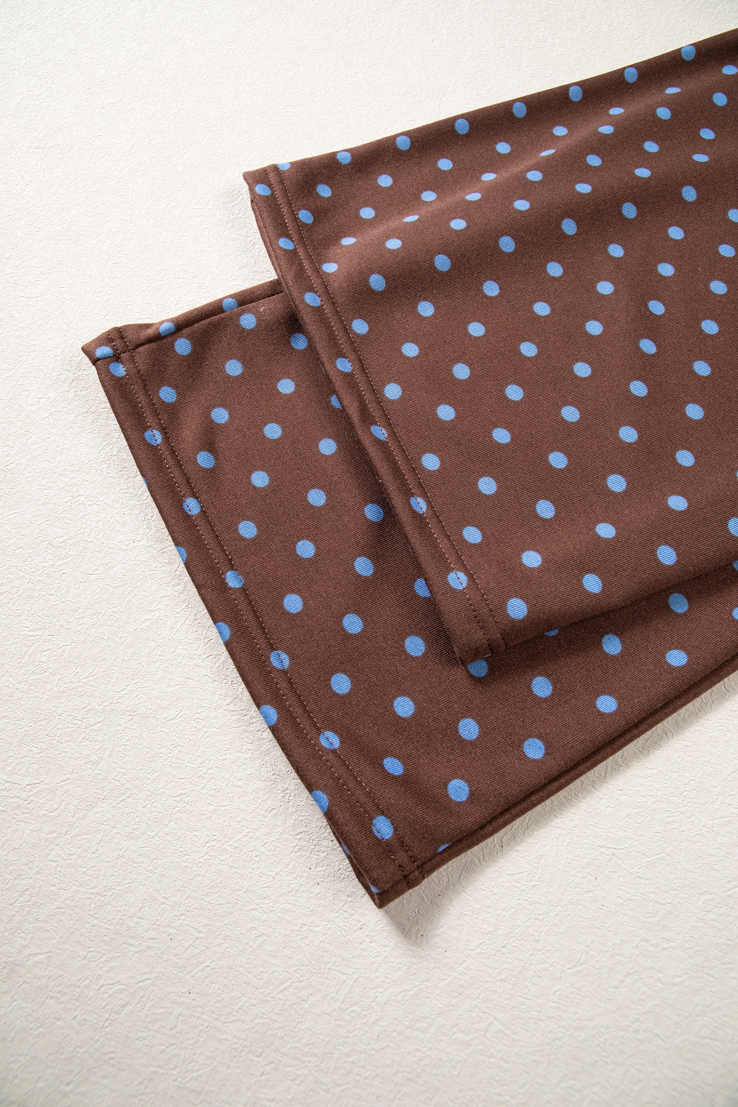 Women's Polka Dot Pant Set, Casual Wide Leg Loungewear - Detail View 16
