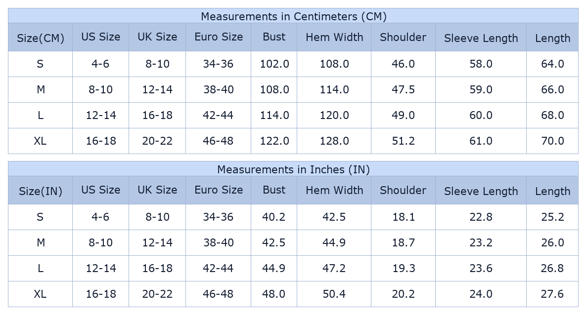 Women's Christmas Dog Pajama Set, Long Sleeve Lounge PJ - Size Chart & Details