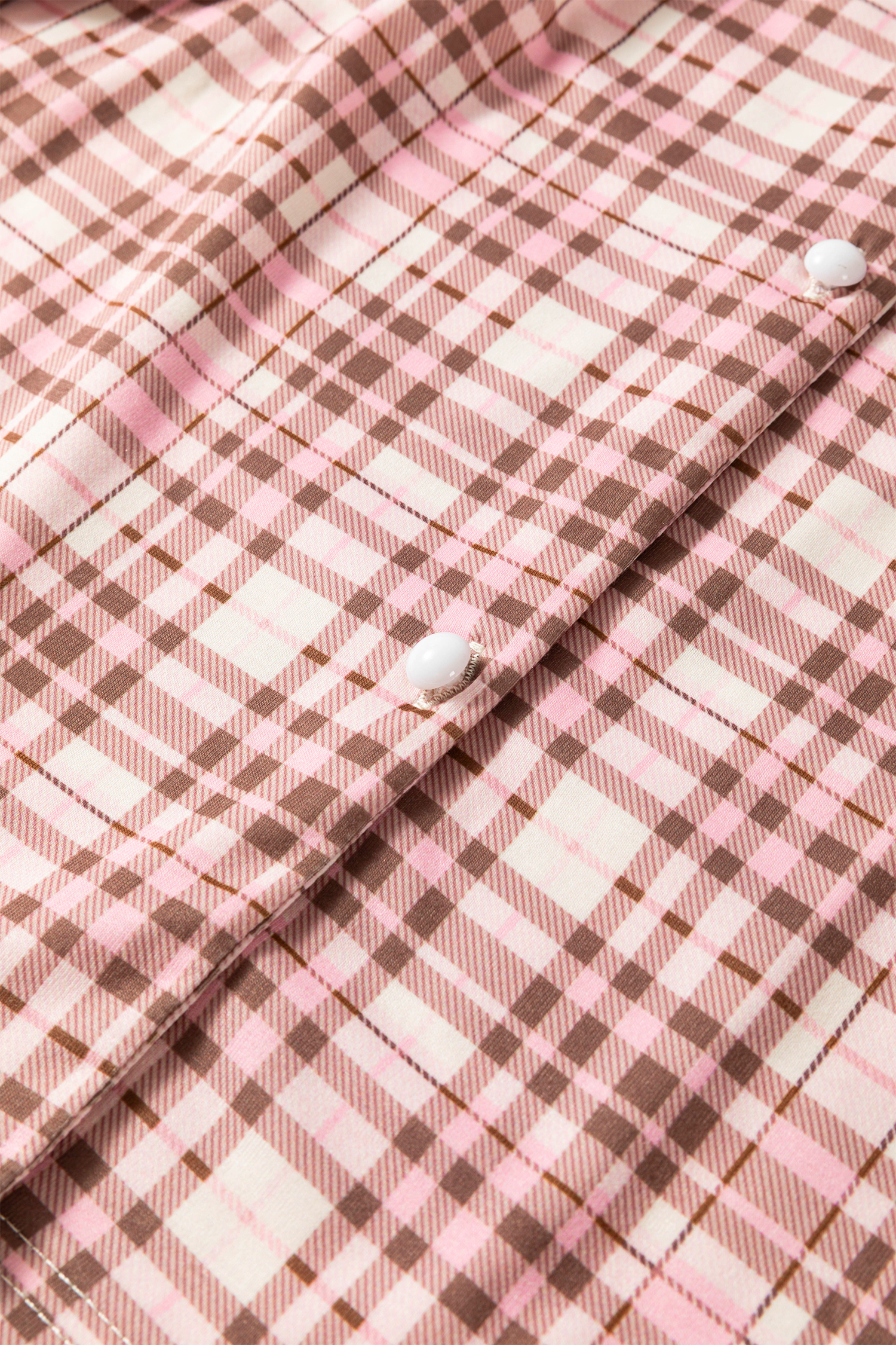 Women's Pink Plaid Lounge Set, Cozy Christmas PJs - Detail View 8