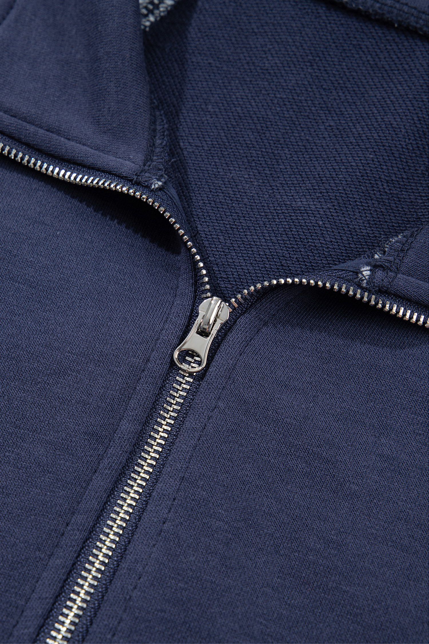 Cotton Blend Women's Sweatshirt, Cozy Autumn Quarter Zip - Detail View 6