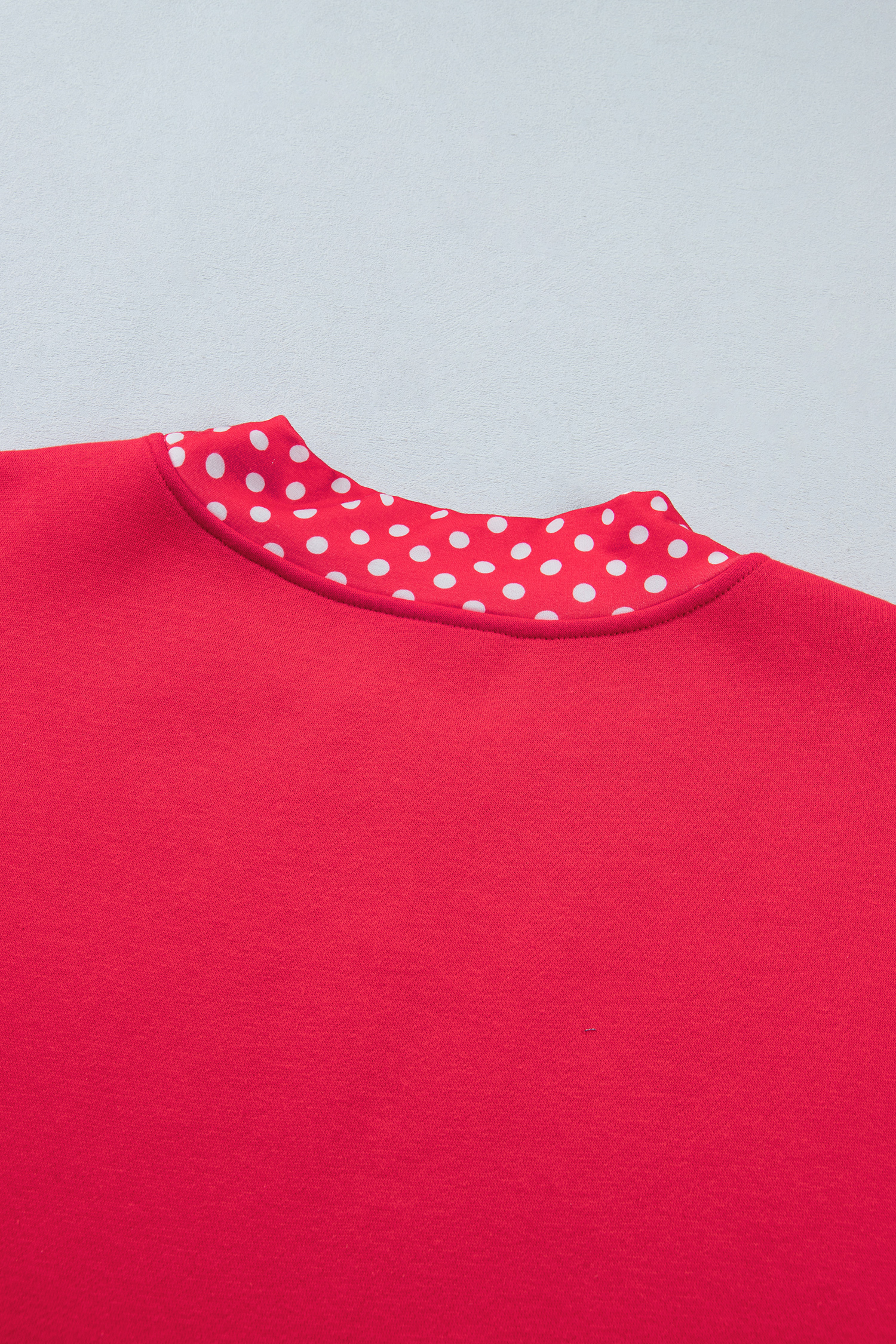 Mock Neck Long Sleeve Sweatshirt, Comfortable Daily Apparel - Detail View 6