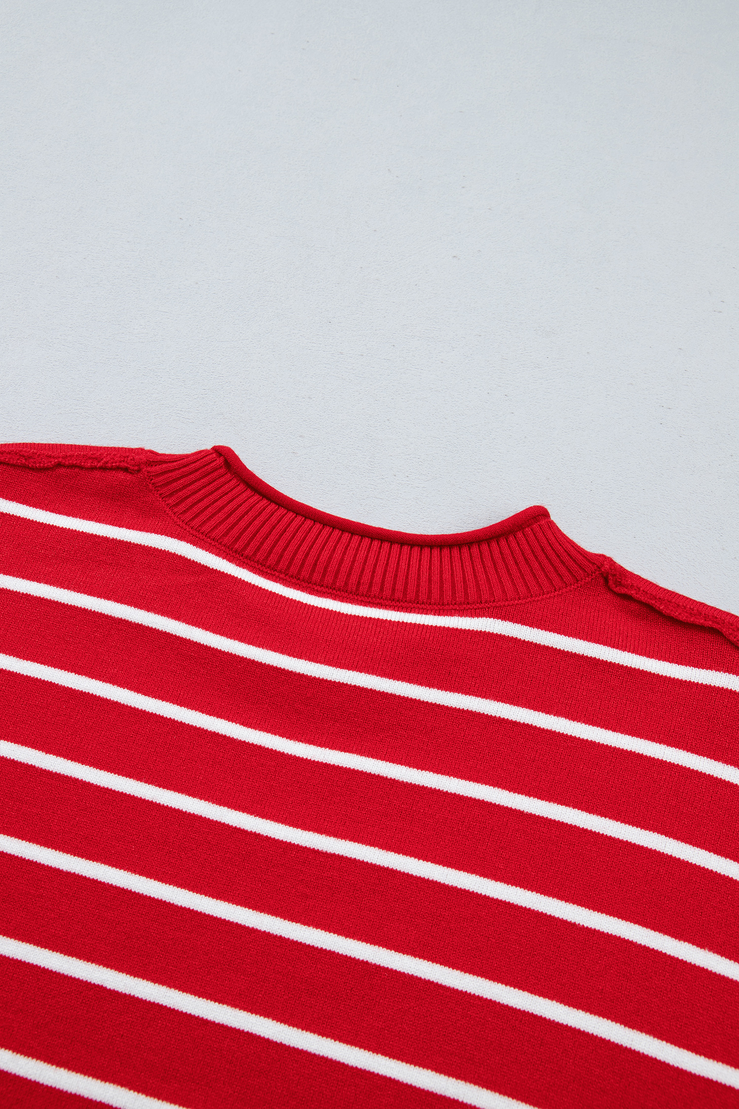 Women's Soft Viscose Knit Sweater, Half Sleeve Pullover - Detail View 6