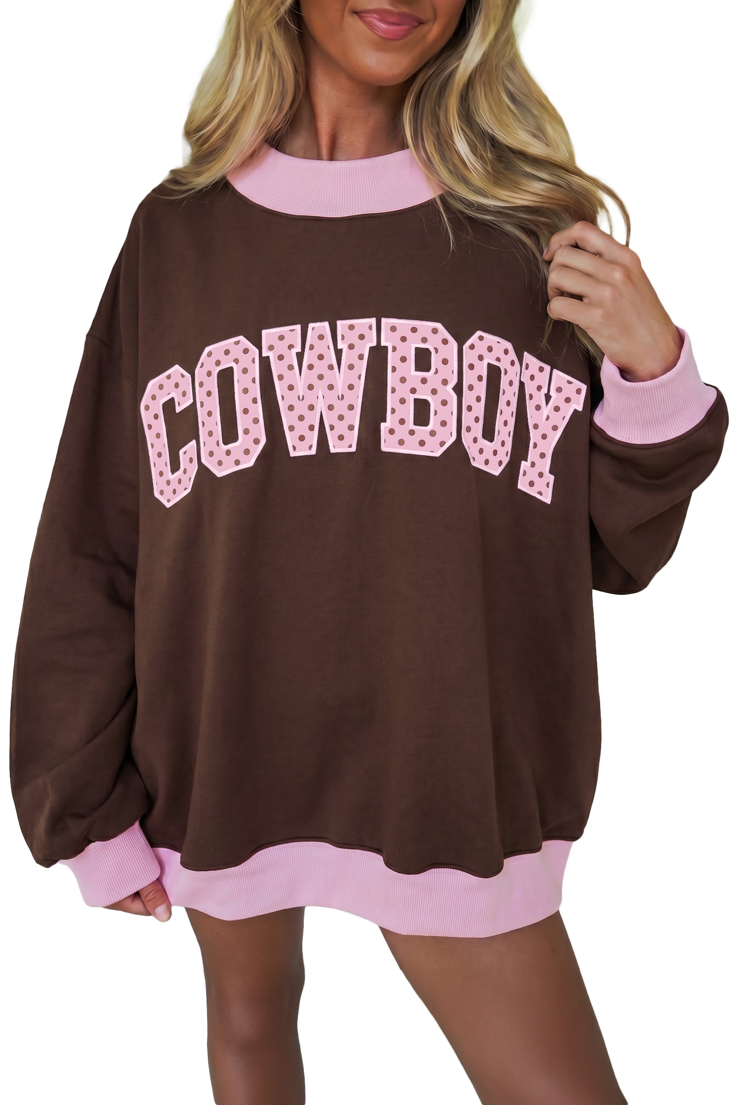 Women's Western Sweatshirt, Casual Daily Tunic Pullover - Main View