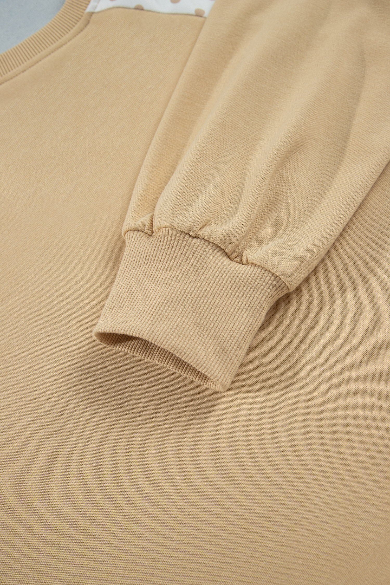 Casual Khaki Two Piece Set, Wide Leg Pants And Long Sleeve - Detail View 11