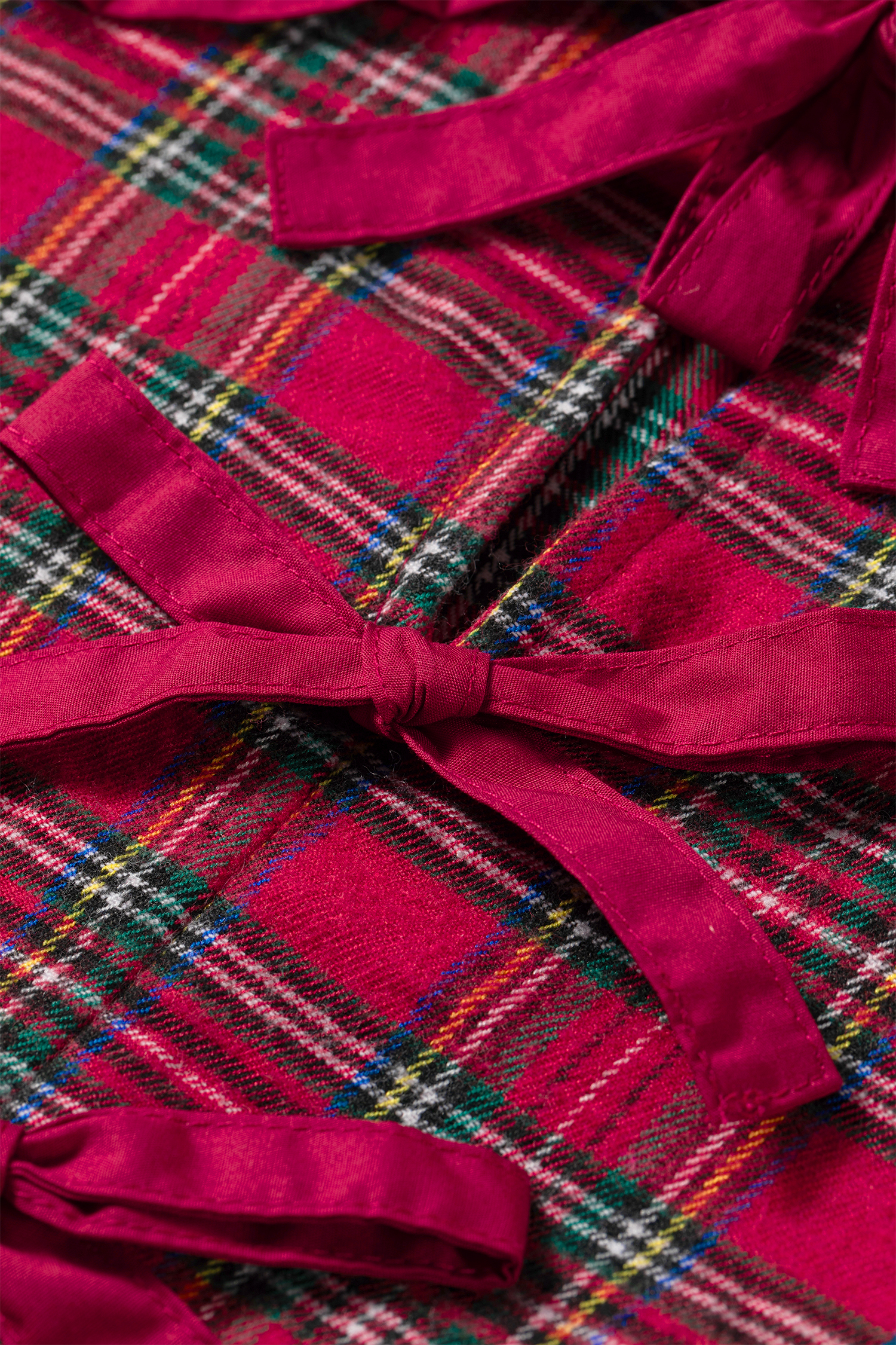 Plaid Cotton Blend Blouse, Cozy Women's Long Sleeve - Detail View 6