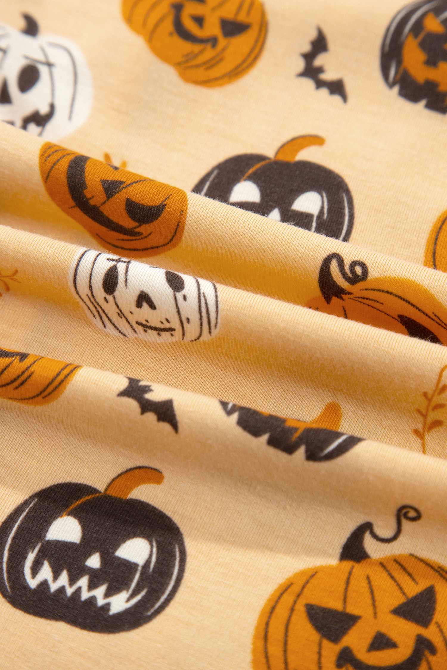 Autumn Pumpkin Print Sleepwear, Two Piece Casual Lounge Set - Detail View 11