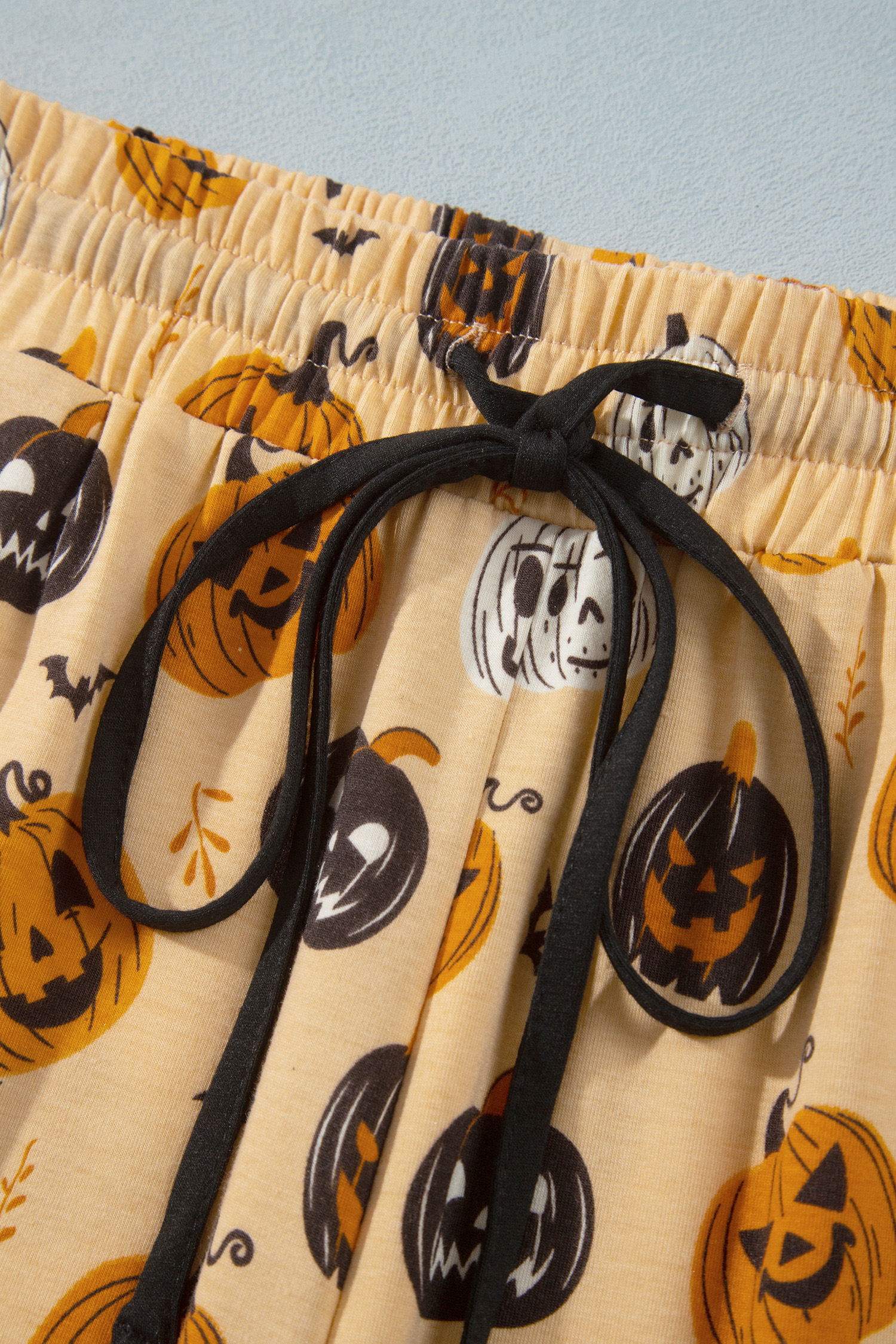 Soft Halloween Two Piece Set, Long Sleeve Fall Pajama Outfit - Detail View 9