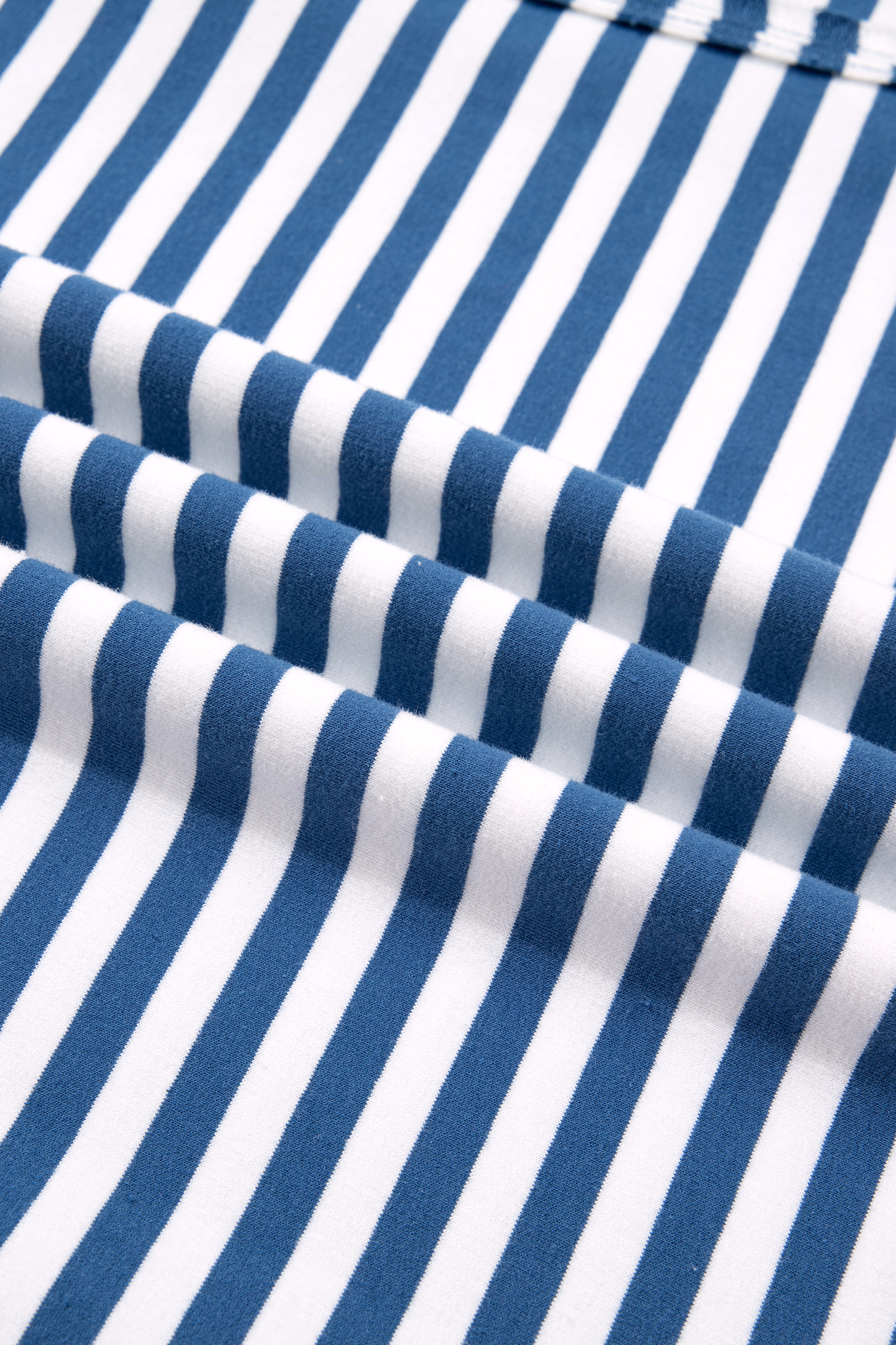 Striped Collar Pullover Sweatshirt, Casual Women's Top - Detail View 10