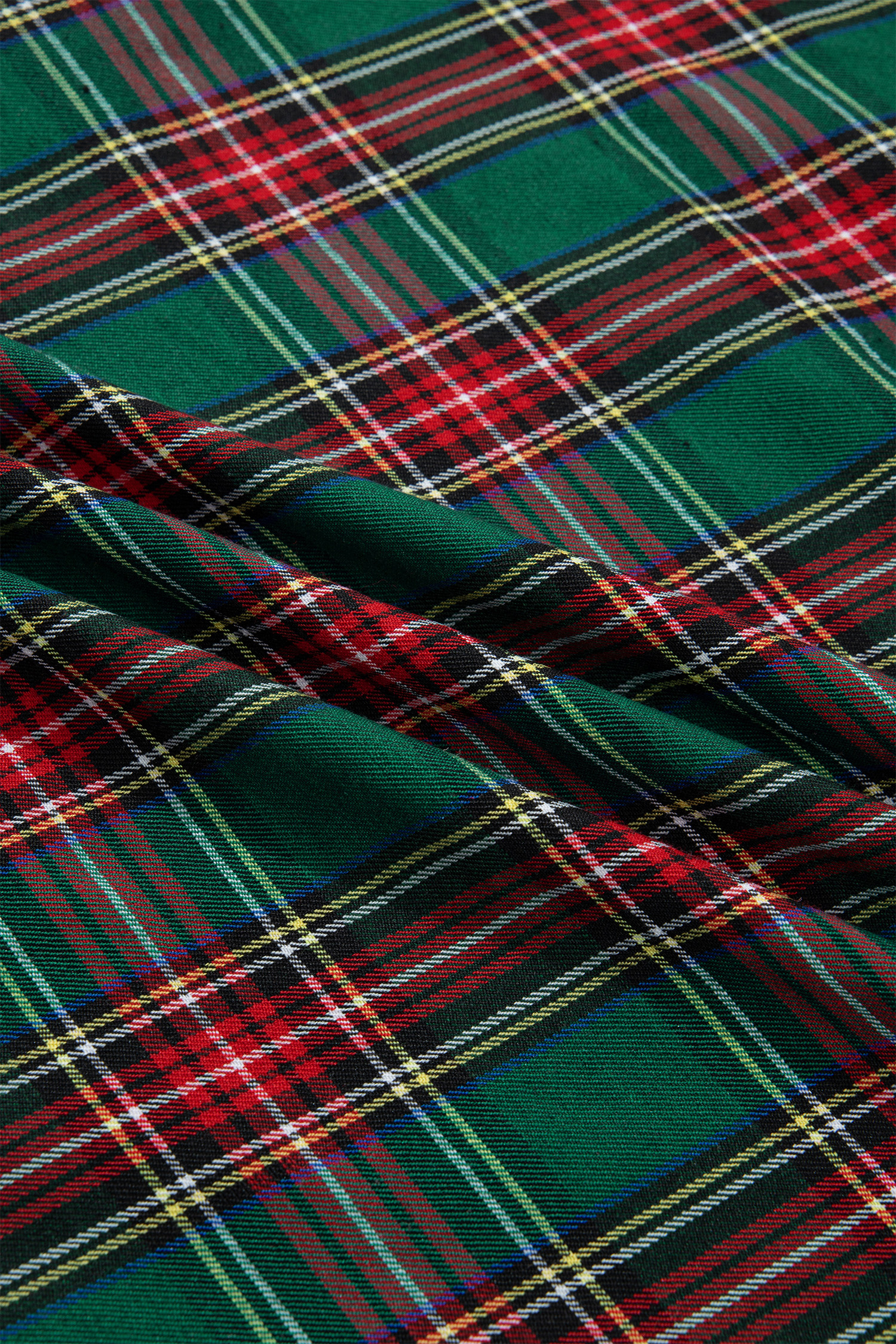 Casual Plaid Women's Shift Dress, Button Front Daily Wear - Detail View 16