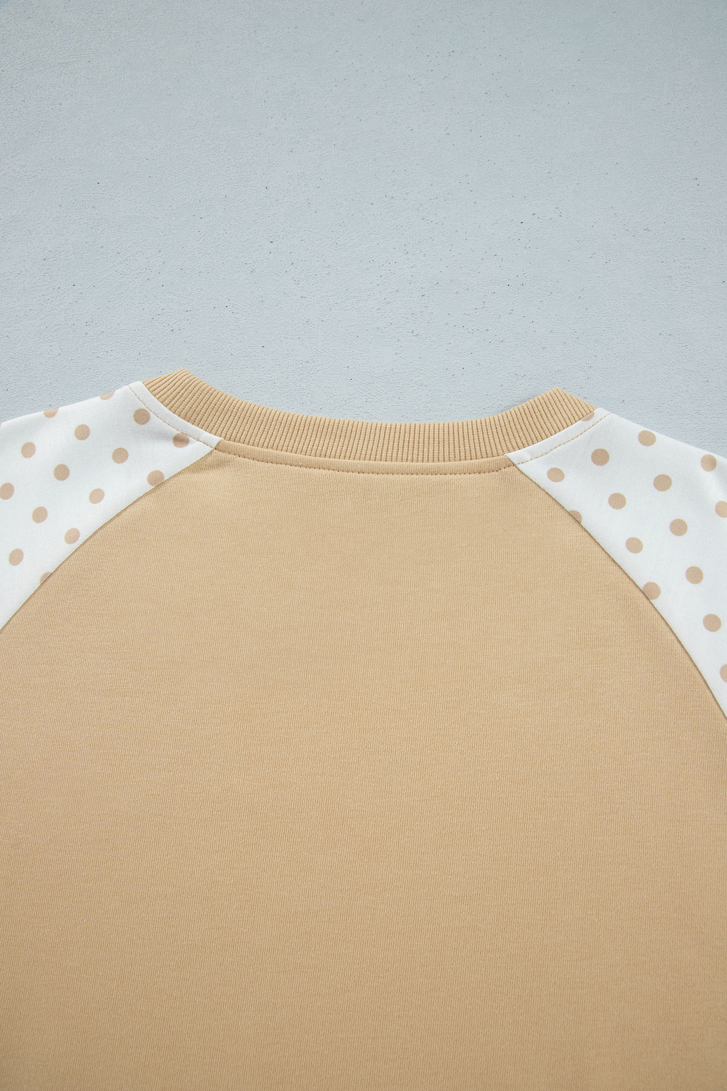 Women's Polka Dot Lounge Set, Colorblock Two Piece Outfit - Detail View 10