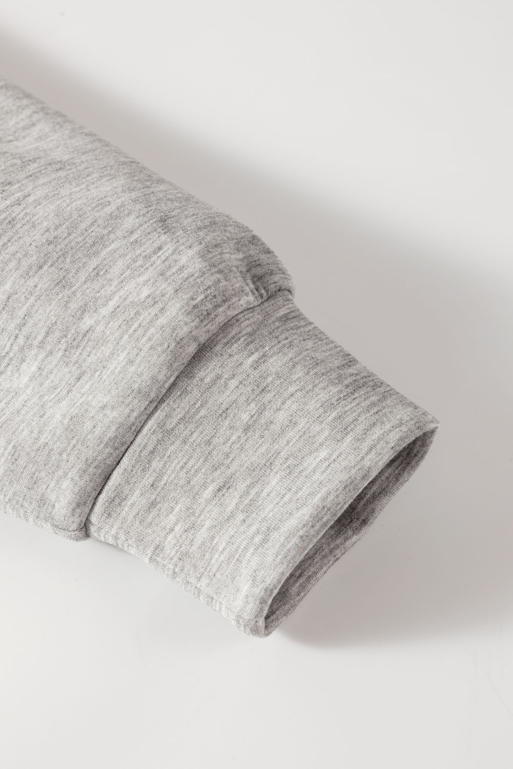 Grey Women's Athleisure Set, Sailor Collar Zip - Detail View 16