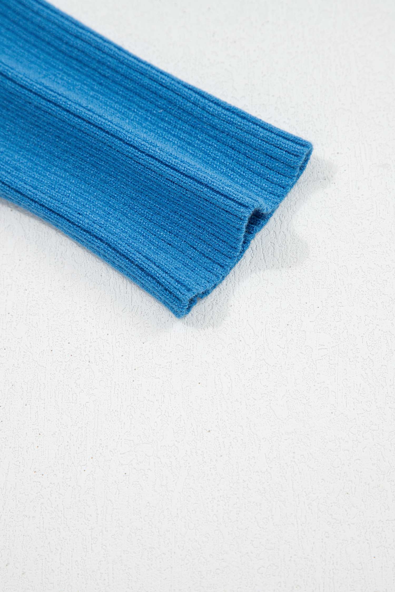 Women's Ribbed Knit Sweater, Soft Chicory Coffee Henley - Detail View 12
