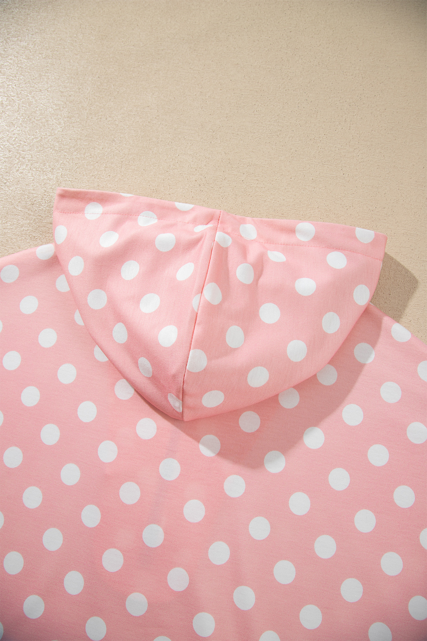 Polka Dot Long Sleeve Skort Set, Women's Hooded Two Piece - Detail View 11