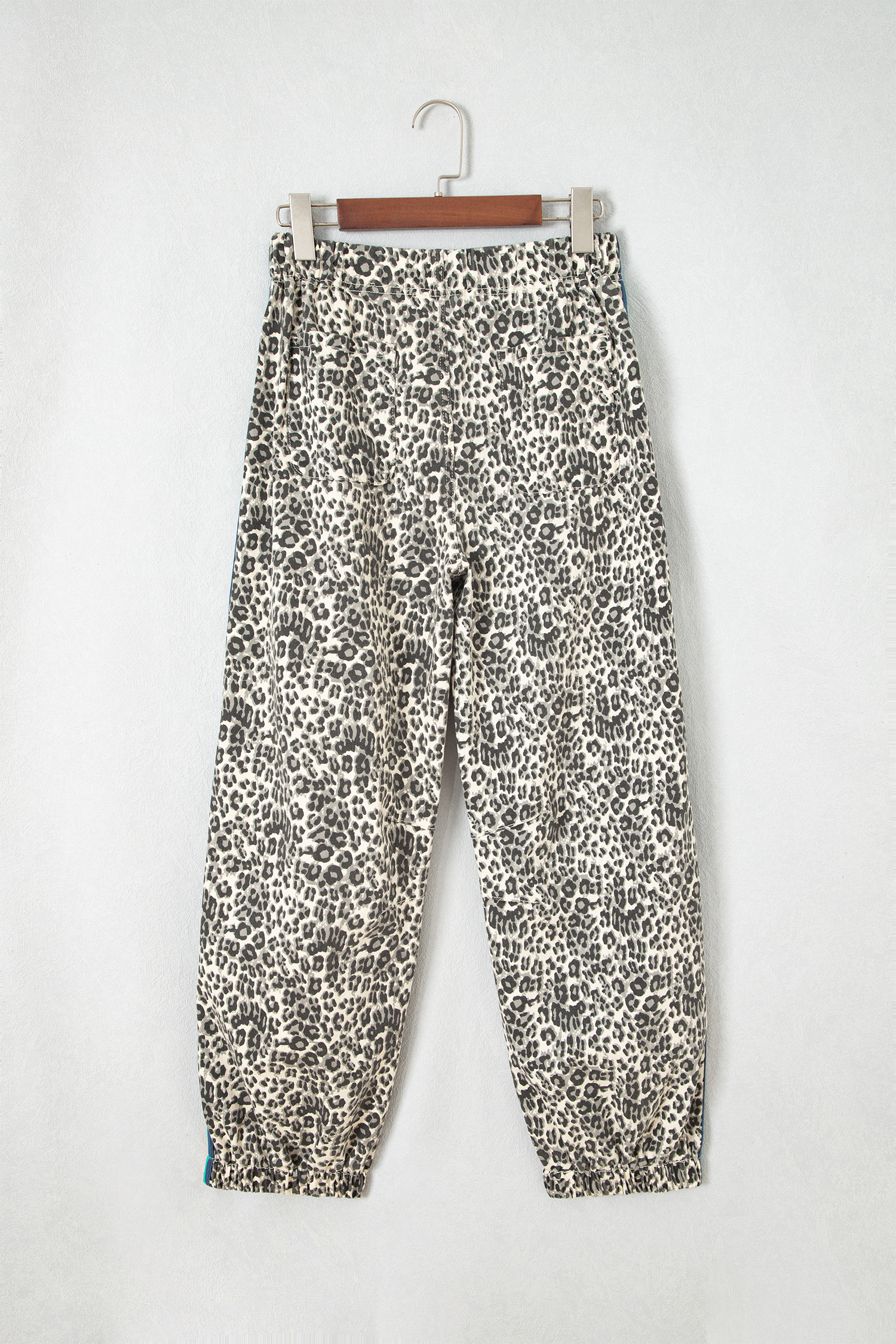 Women's Leopard Print Jeans, Rainbow Stripe Joggers - Detail View 5