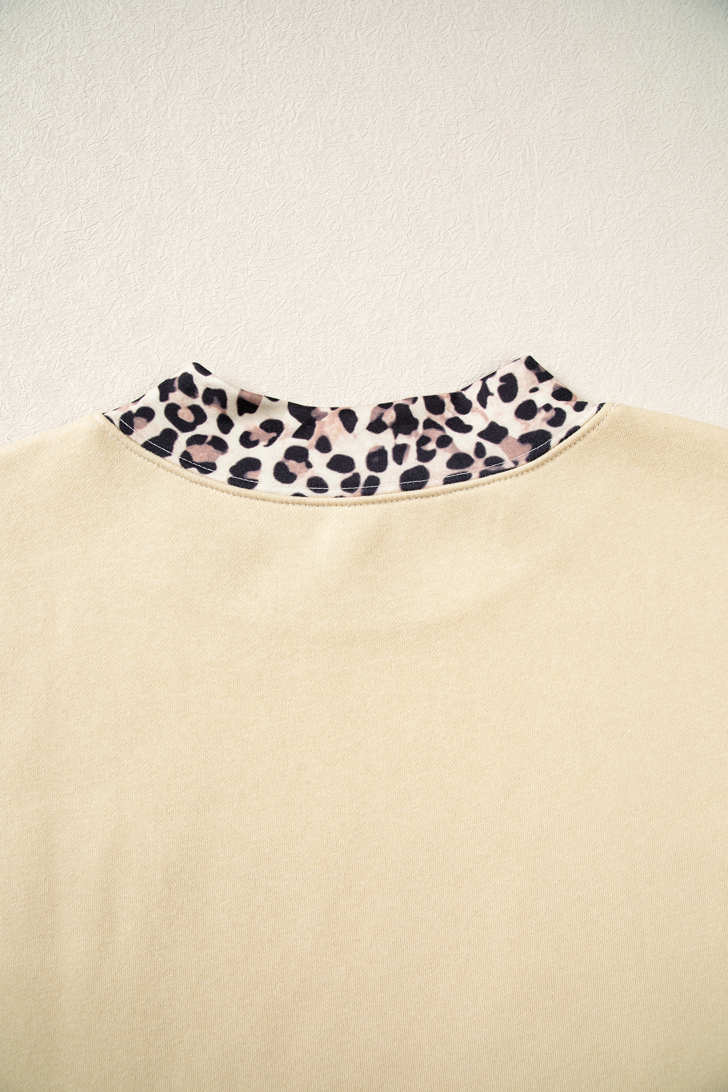 Khaki Letter Graphic Sweatshirt, Women Casual Long Sleeve Top - Detail View 6