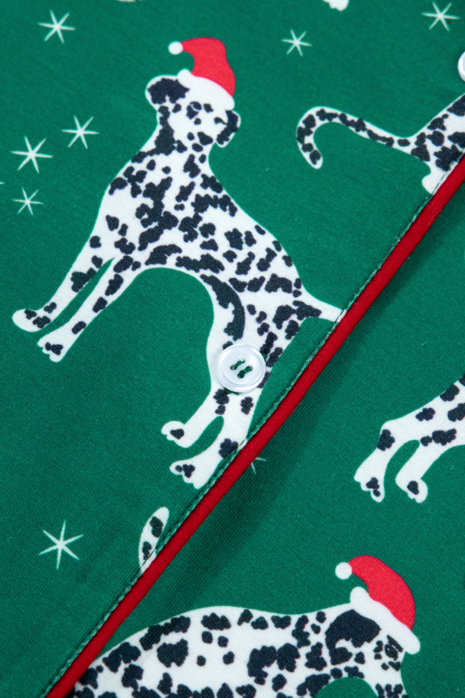 Women's Christmas Dog Pajama Set, Long Sleeve Lounge PJ - Detail View 19