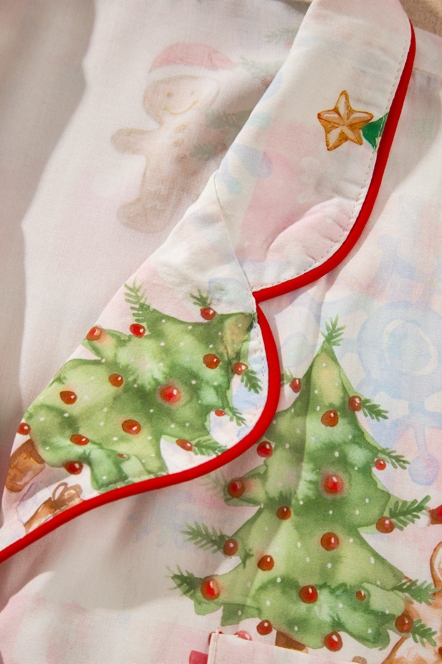 Women's Christmas Pajama Set, Soft Viscose Lounge Set - Detail View 16