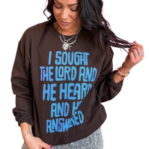 Casual Coffee Slogan Sweatshirt, Cozy Long Sleeve for Women - Main View