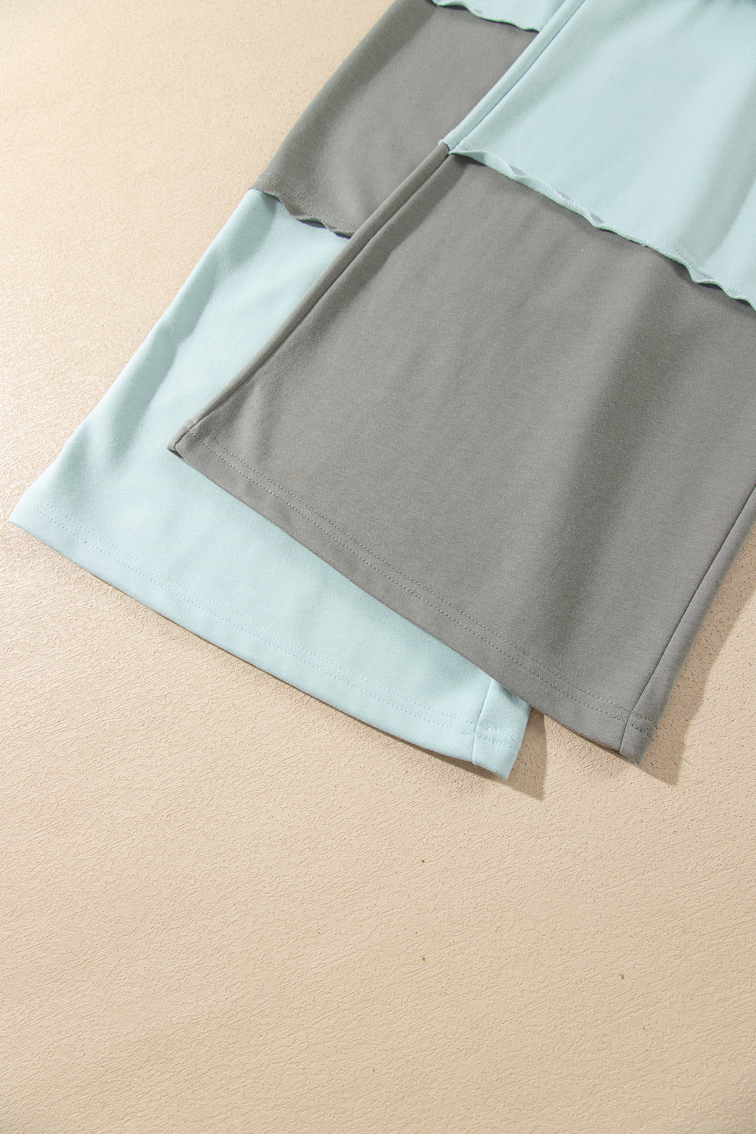Women's Wide Leg Colorblock Pants, Casual High Waist Ankle - Detail View 10